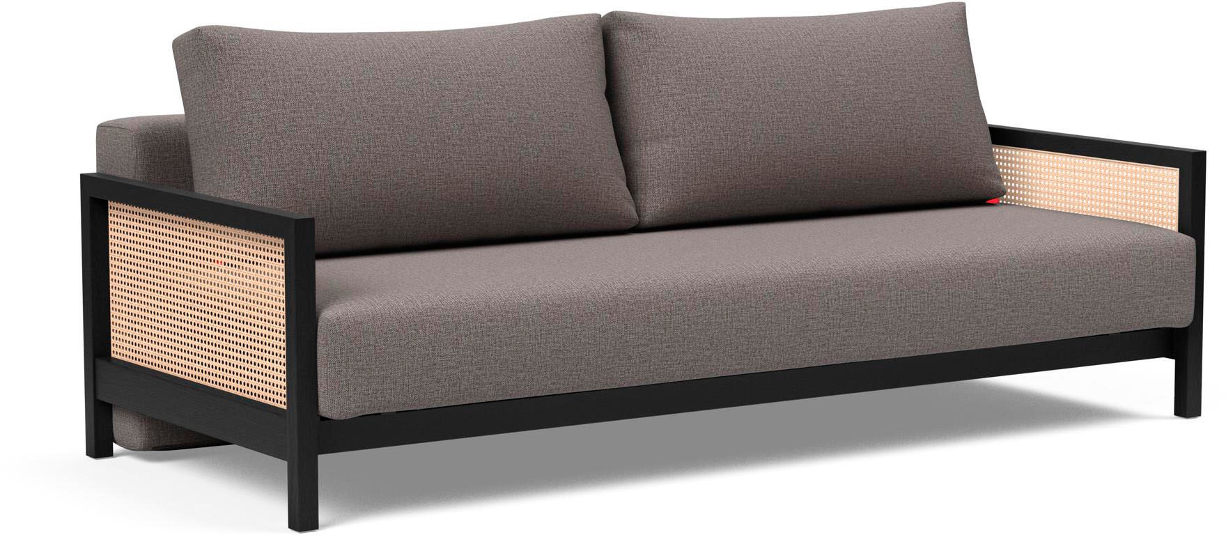 INNOVATION LIVING ™ Schlafsofa "NARVI Retro-Armlehnen mit Geflecht, Dauersc günstig online kaufen