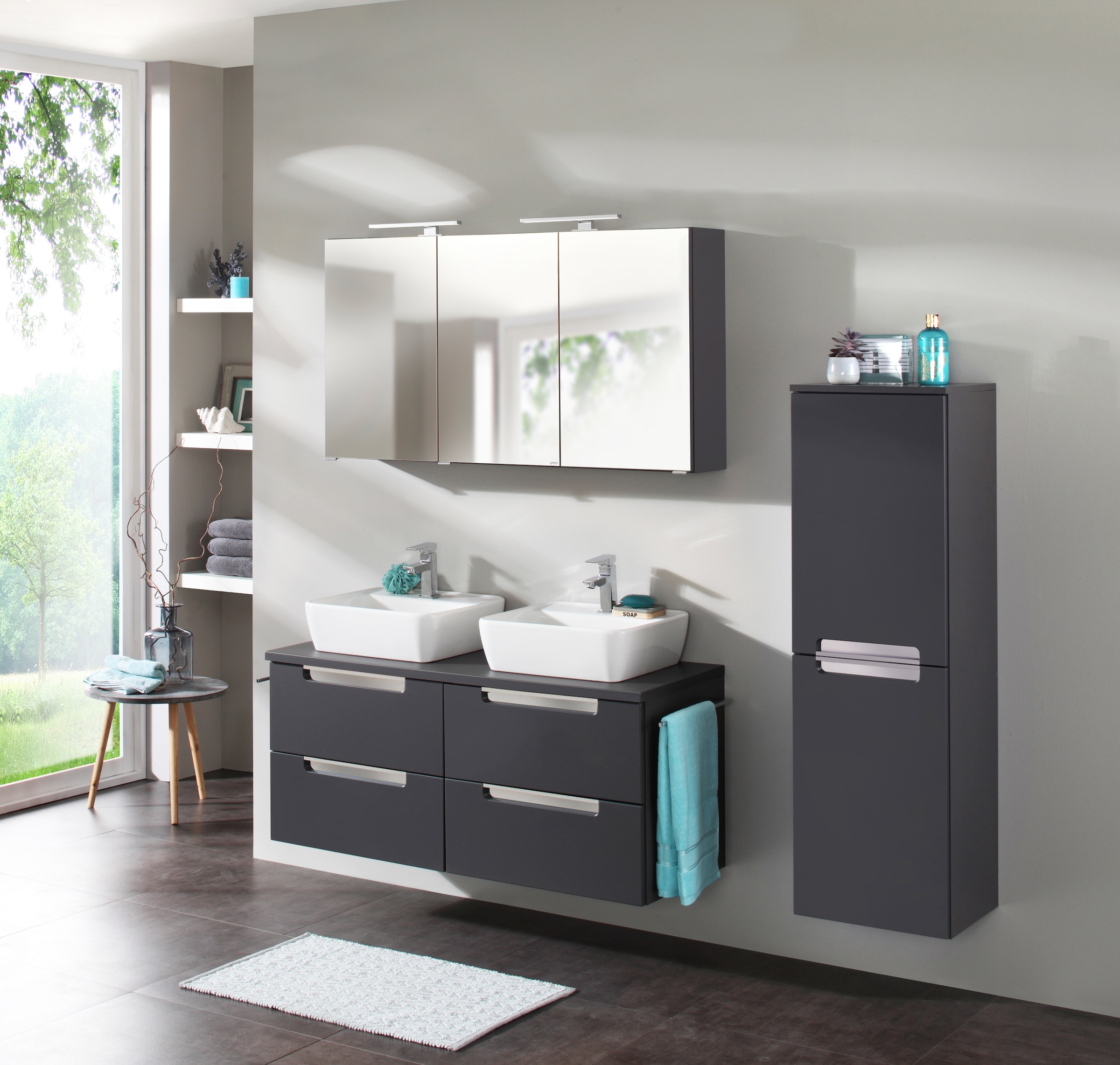 welltime Badmöbel-Set »Malibu« Set, 2 Stk. tlg. günstig online kaufen