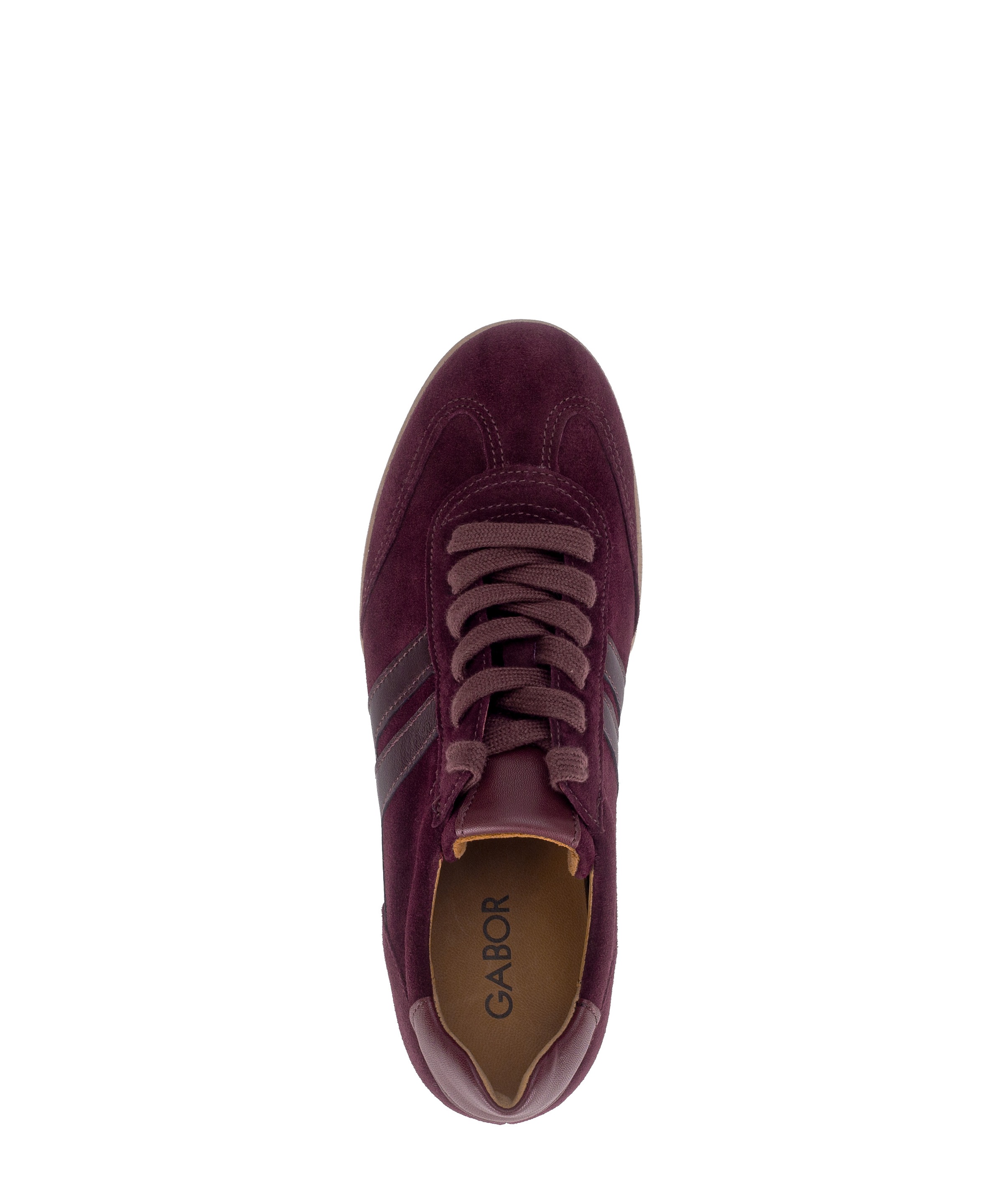 Gabor Sneaker  Freizeitschuh, Halbschuh, Schnürer, Kontrastbesatz in Metallic-Optik