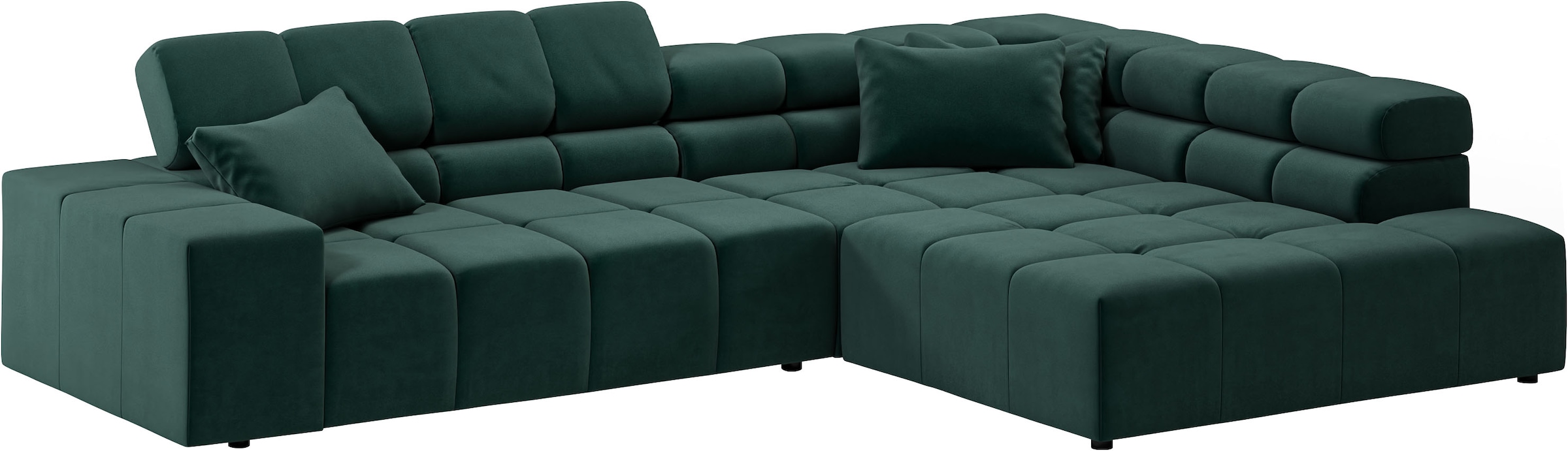INOSIGN Ecksofa »Ancona incl. Kopfteilverstellung, OTTOs Choice, Breite 319cm, L-Form«, wahlweise motorische Sitztiefenverstellung, auch in Cord + Easy Care