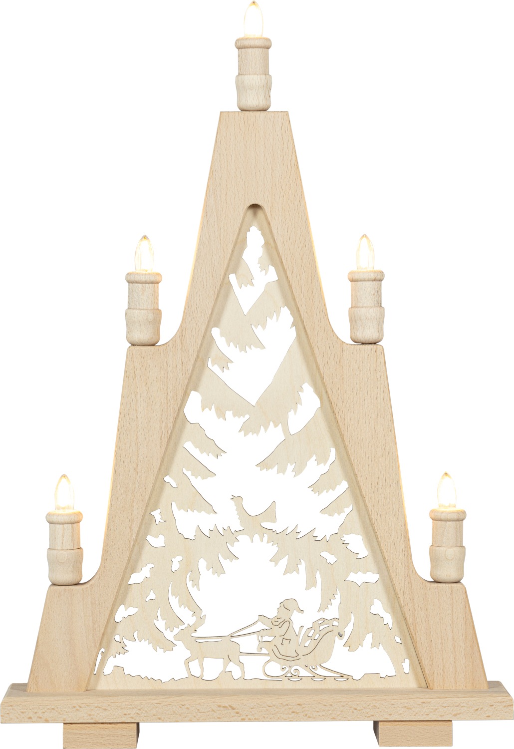 SAICO Original LED Lichterbogen »Lichterspitze, Weihnachtsmann-Schlittenfah günstig online kaufen