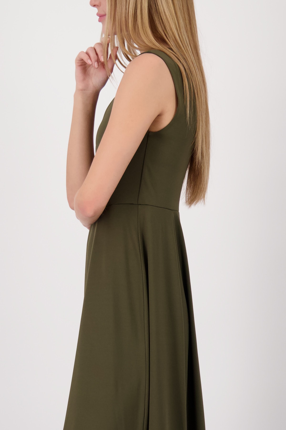 Monari Maxikleid »Kleid uni« Ohne Tasche Regular fit mit Schlitzen