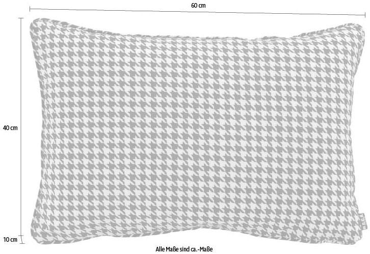 mit Stück mit »Pictave«, 1 schnell Dekokissen H.O.C.K. Füllung, Kissenhülle und bequem Hahnentrittmuster, St.), (1 bestellen