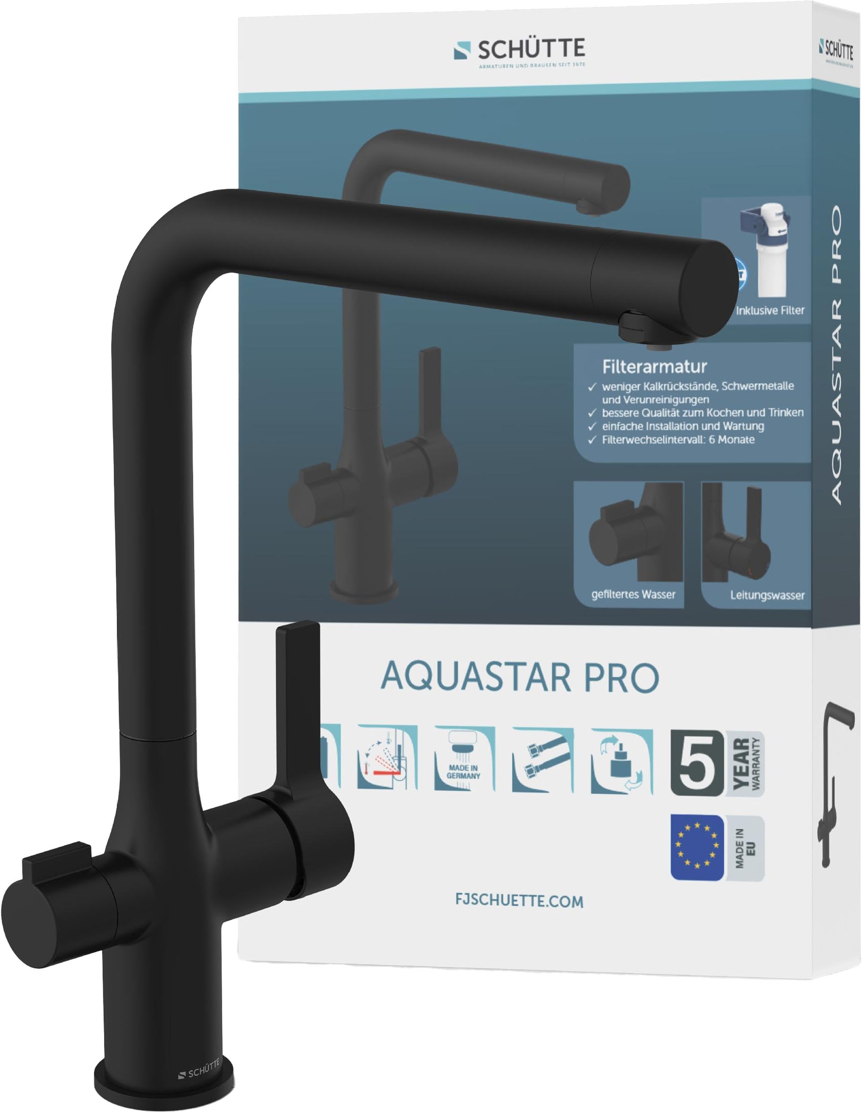 Schütte Spültischarmatur »AQUASTAR PRO«, mit Filtersystem für Trinkwasser, günstig online kaufen