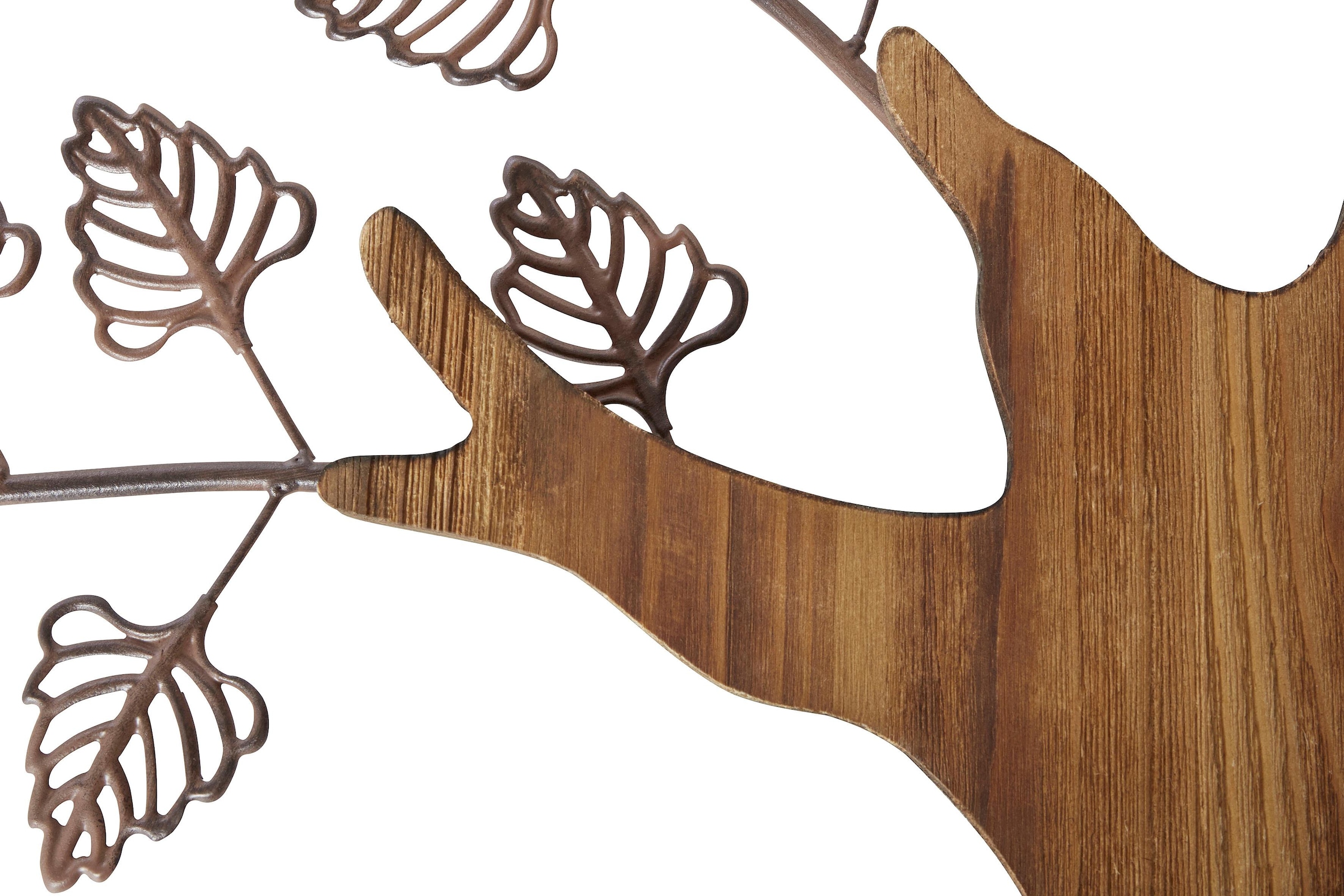 Wanddekoobjekt Holz HOFMANN auf Rechnung und Materialmix Metall aus »Baum«, bestellen MORE LIVING AND