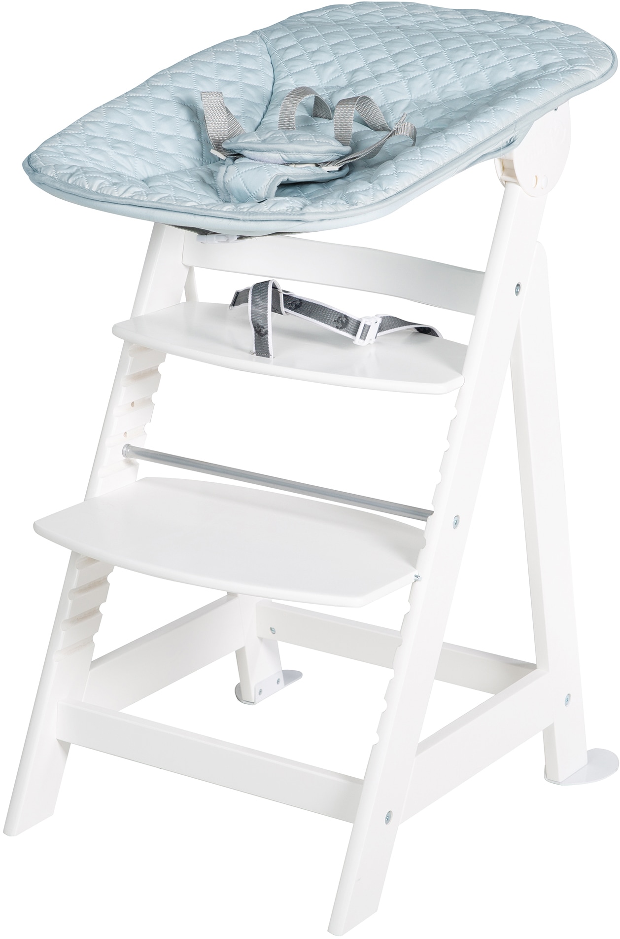 Born roba® Up«, auf Hochstuhl mit Raten Neugeborenen-Aufsatz Set »Treppenhochstuhl 2-in-1 bestellen Style,