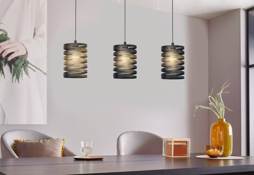 EGLO Hängeleuchte »CREMELLA Pendellampe, Stahl, IP20, E27, Esszimmerlampe, günstig online kaufen