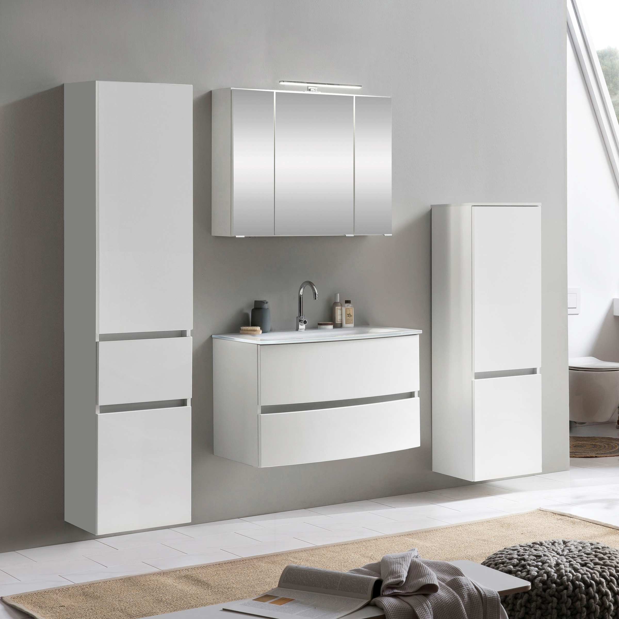 welltime Badezimmer-Set »Kaunas« Set, 4 Stk. tlg. günstig online kaufen