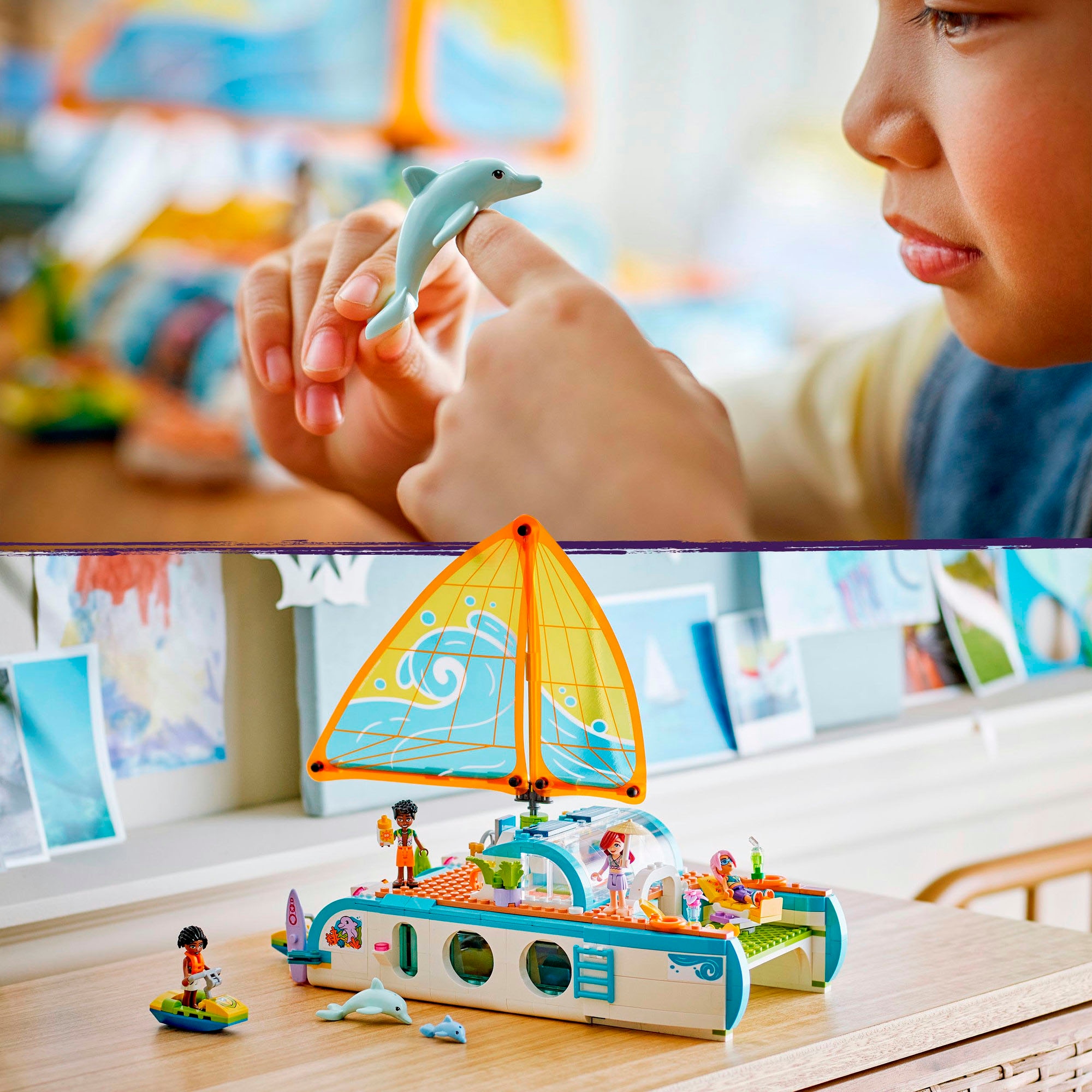 LEGO® Konstruktionsspielsteine »Segelabenteuer (42664), LEGO Friends«, (685 St.), Made in Europe