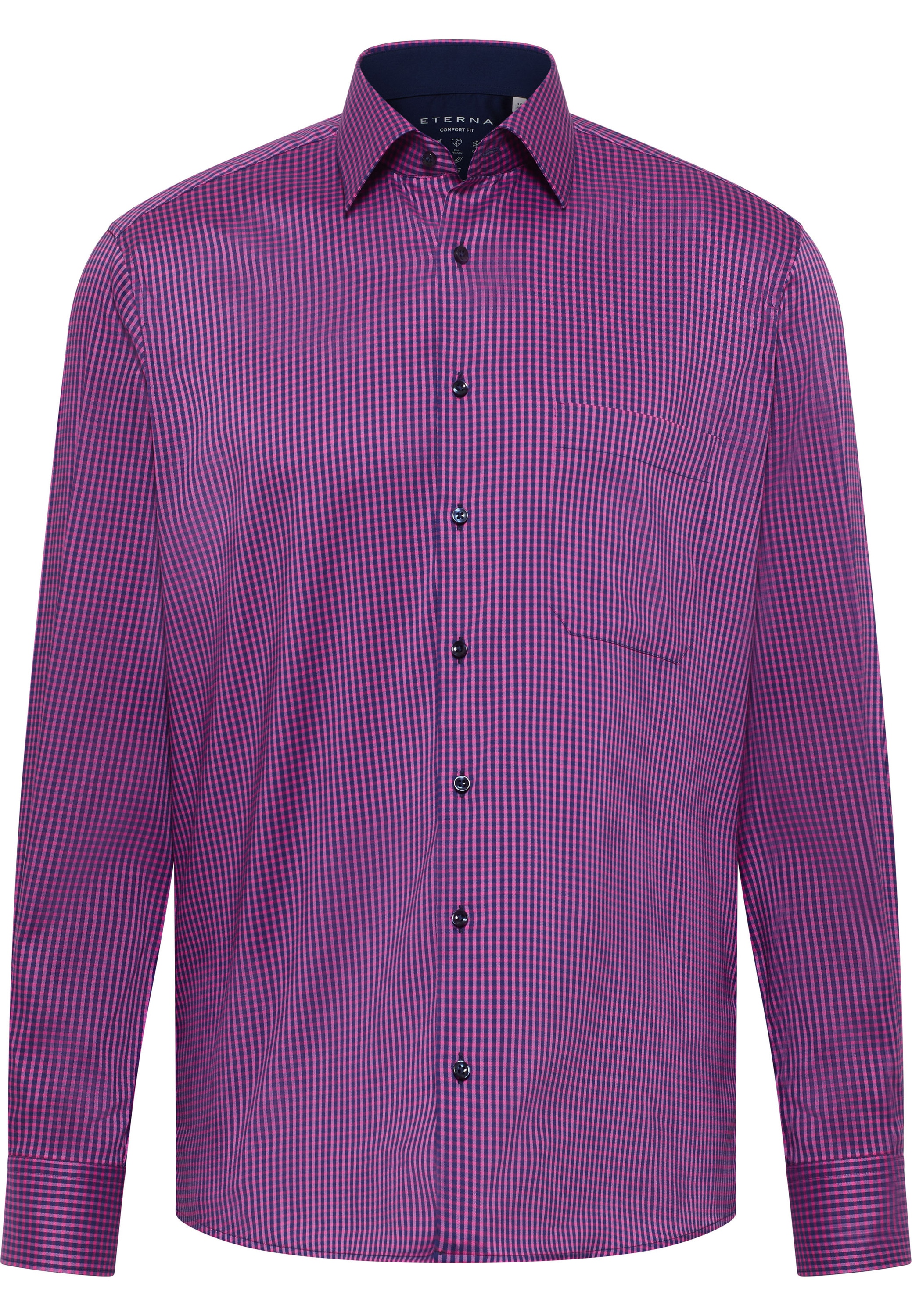 Eterna Langarmhemd »COMFORT FIT« EASY IRON (bügelleicht)