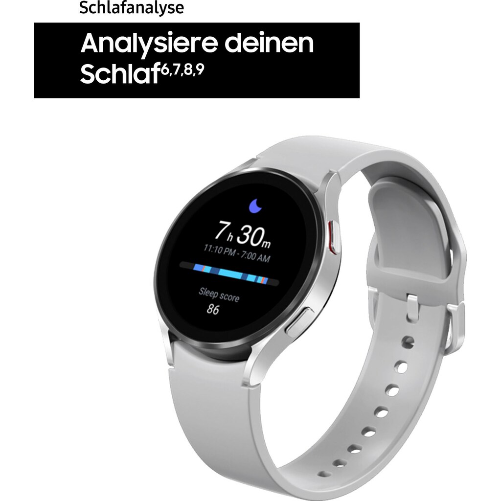 Samsung Smartwatch »Galaxy Watch 4 44mm BT«, (Wear OS by Google Fitness Uhr, Fitness Tracker, Gesundheitsfunktionen)