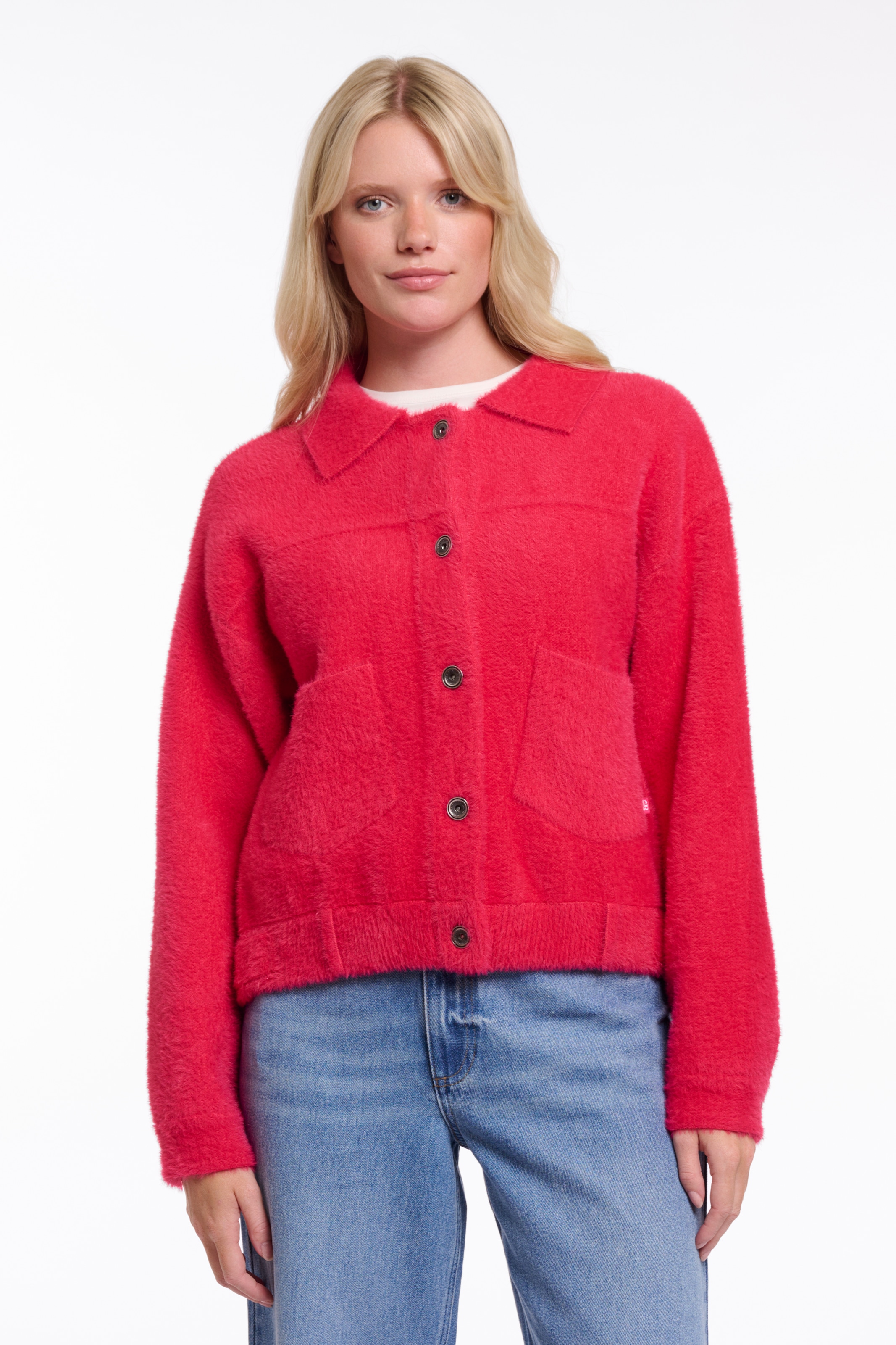 Rino & Pelle Strickjacke »BUBBLY« mit flauschiger Optik