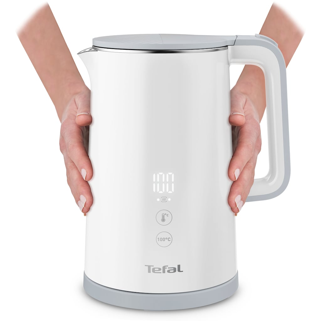 Tefal Wasserkocher »KO6931«, 1,5 l, 1800 W, 5 Temperaturstufen; Warmhaltefunktion; 360° drehbar; Live-Temperatur