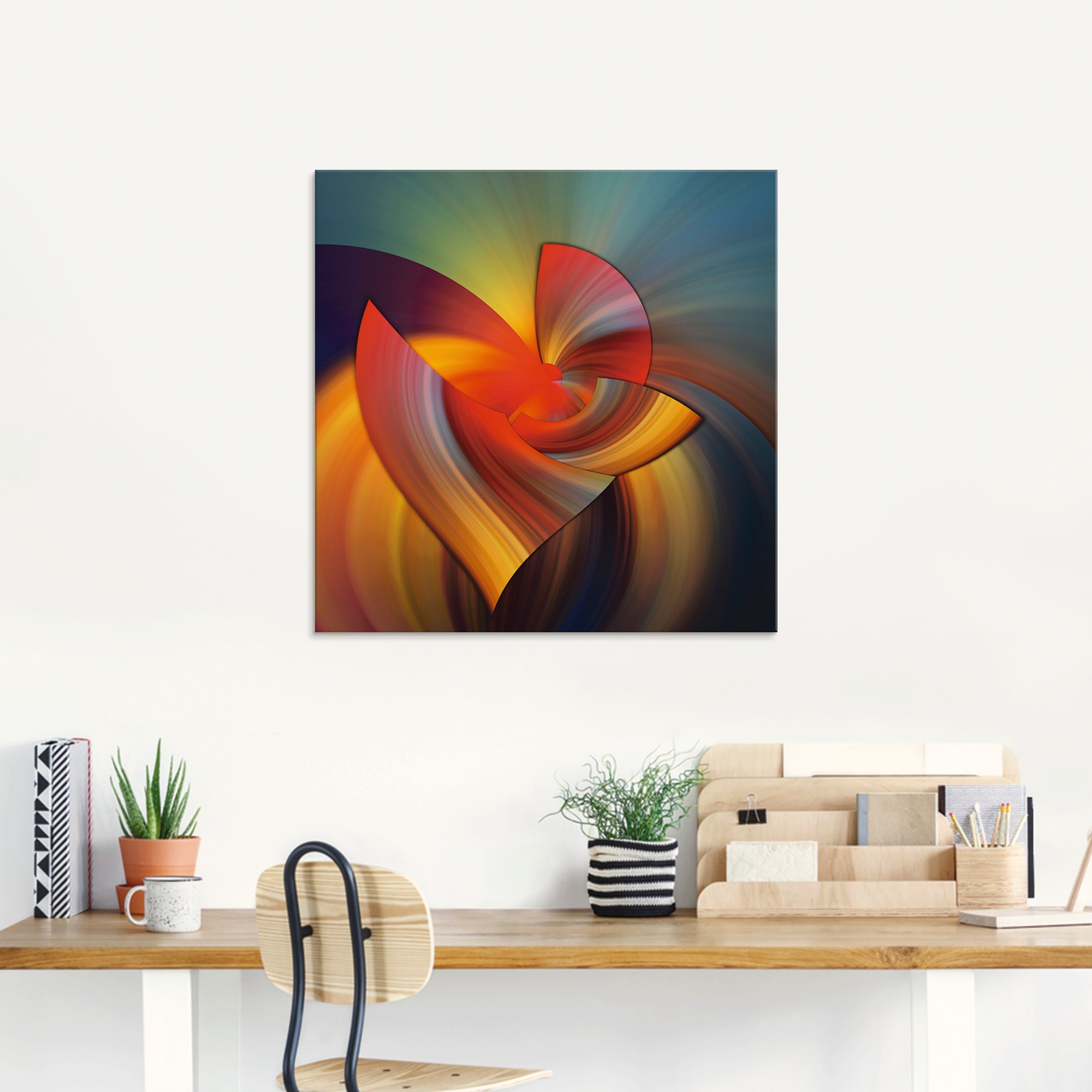 Artland Glasbild »Abstraktes in bunt« Muster 1 Stk. tlg. in verschiedenen Größen