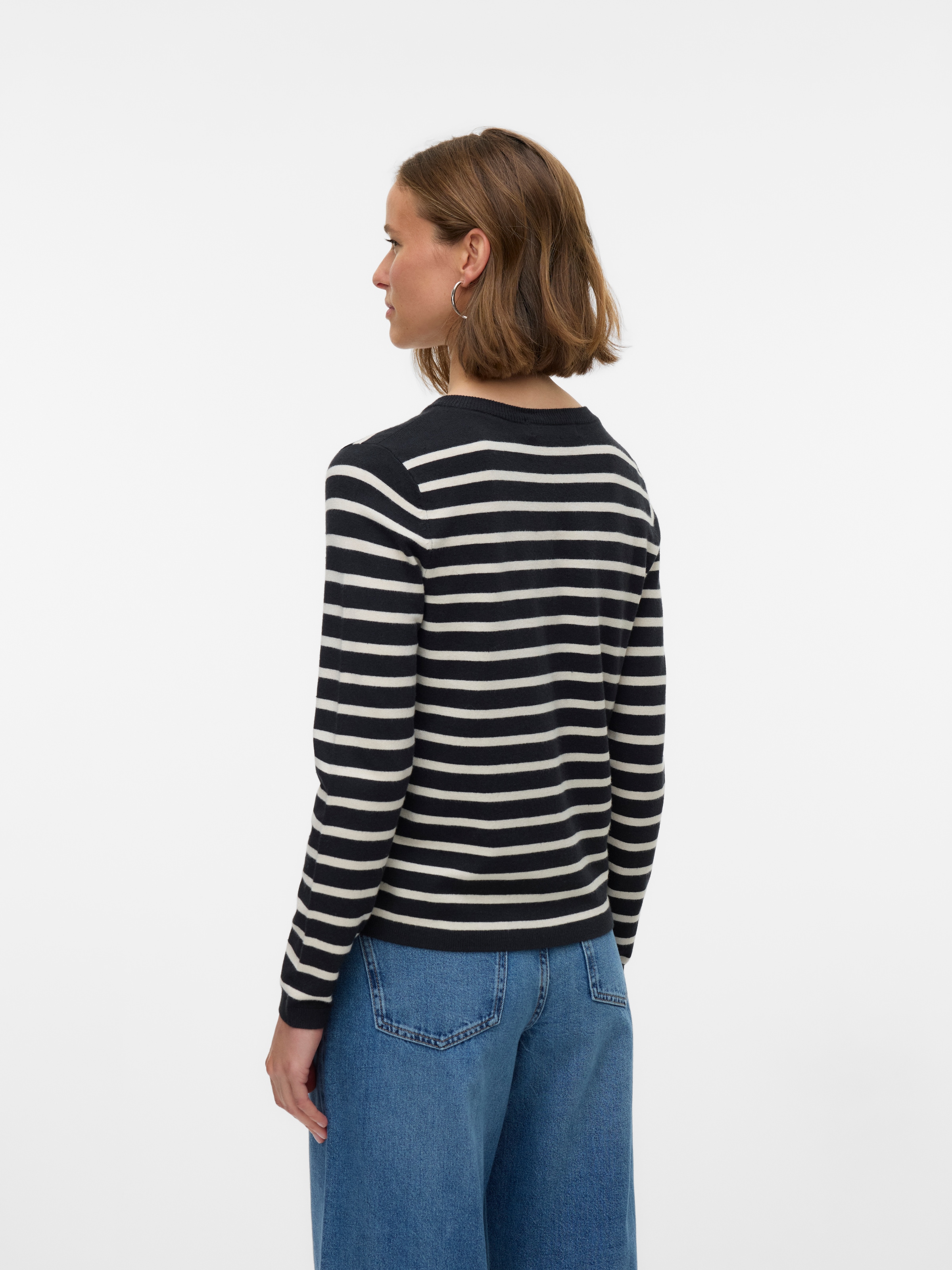 Vero Moda Strickjacke »VMHAPPY LS O-NECK BUTTON CARDIGAN BOO«