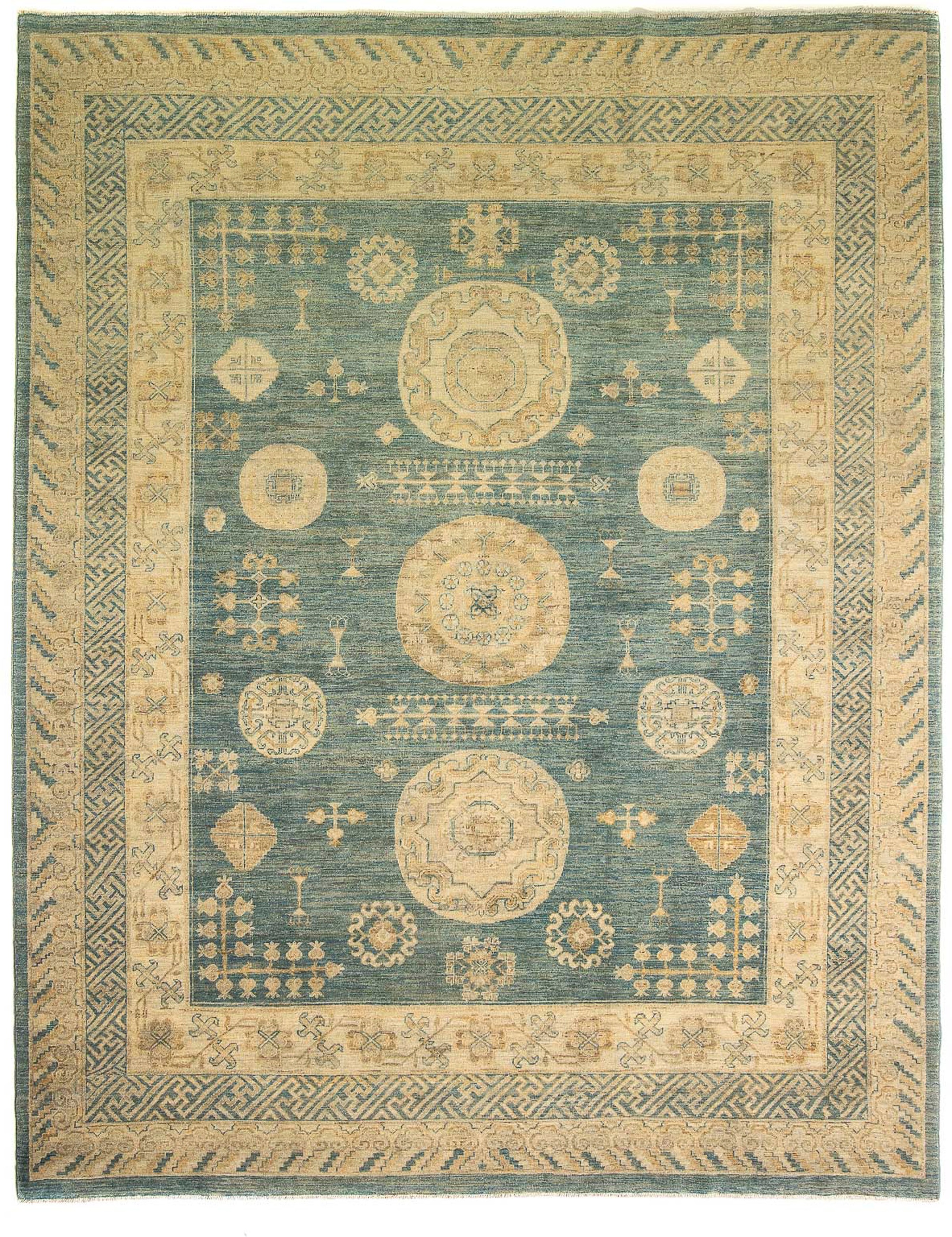 morgenland Orientteppich »Ziegler - 297 x 241 cm - türkis«, rechteckig, Woh günstig online kaufen