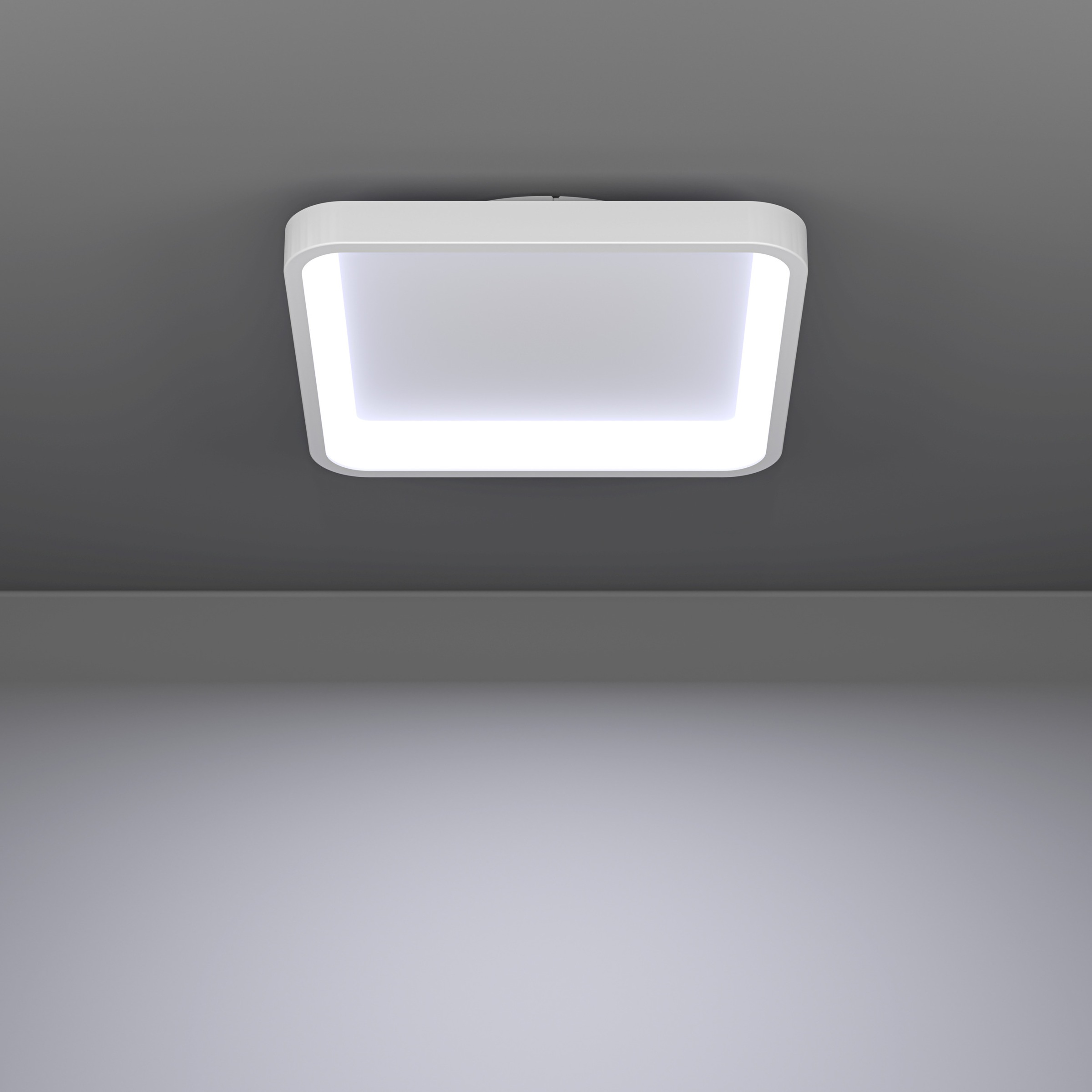 EGLO Deckenleuchte »LORETELLO-Z Deckenlampe - Stahl - LED - 20W - IP20« LED-Modul 1 Stk. Kaltweiß | Neutralweiß | RGB | Warmweiß Wohzimmerlampe, Esszimmerlampe, Flur, Schlafzimmer, L35 x B35 x H7,5cm