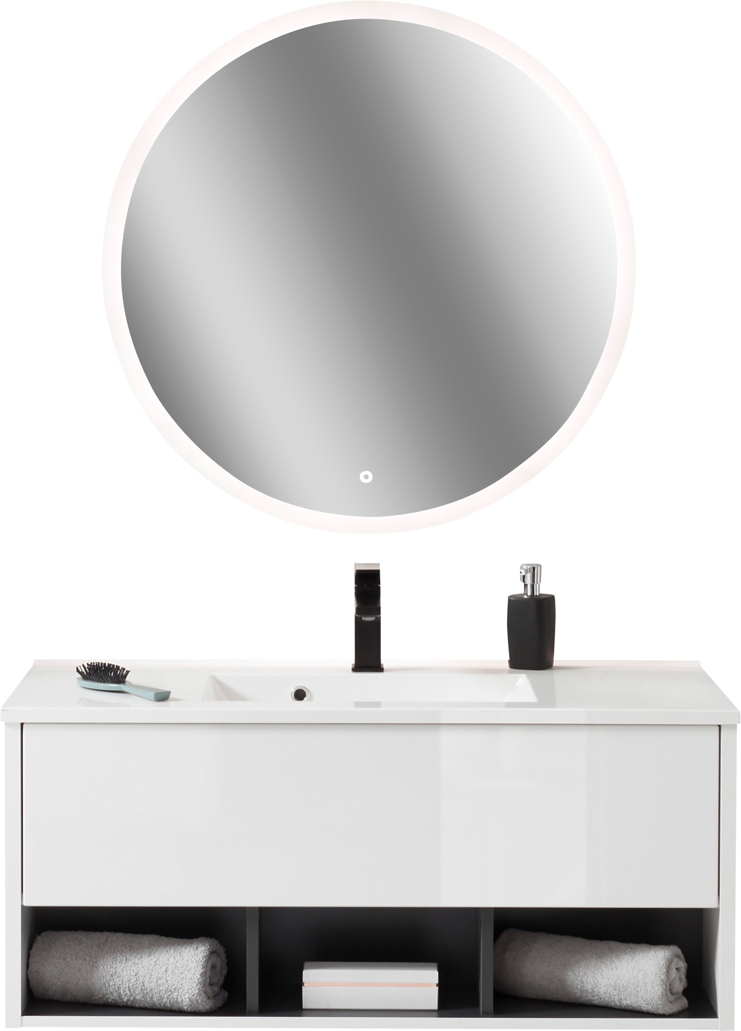 PLACES OF STYLE Badmöbel-Set »Studio Line, Bad im modernen Design, 2-teilig günstig online kaufen