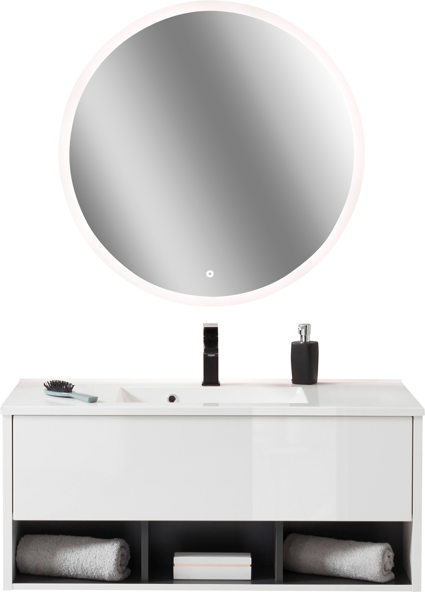 PLACES OF STYLE Badmöbel-Set »Studio Line, Bad im modernen Design, 2-teilig günstig online kaufen