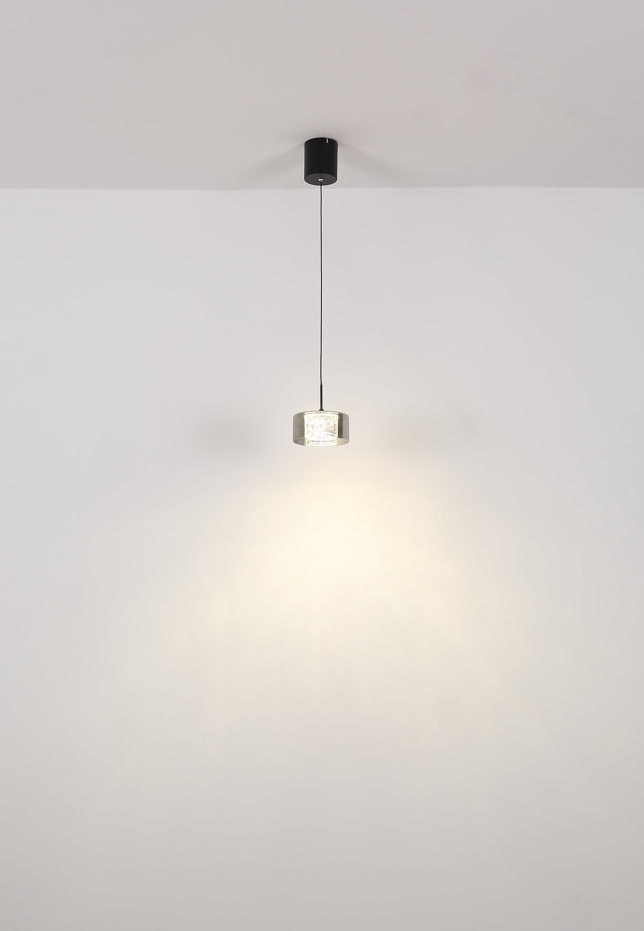 GLOBO LIGHTING LED Pendelleuchte »FOGSY«, Leuchtmittel LED-Modul | LED fest integriert, Hängelampe/Pendelleuchte/Glas rauchfarben/Höhe kürzbar/Esstisch