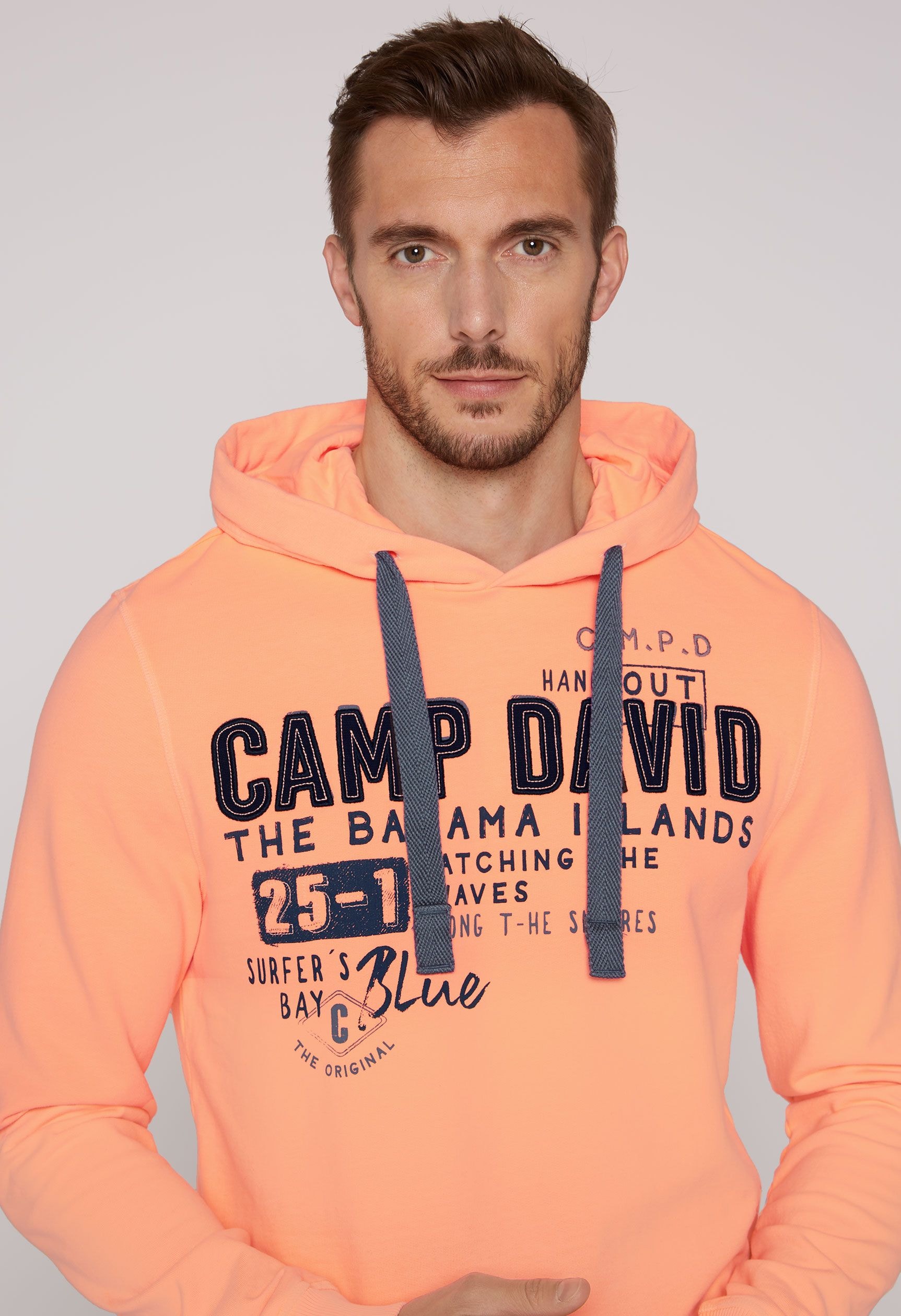 CAMP DAVID Kapuzensweatshirt, mit Schriftzügen