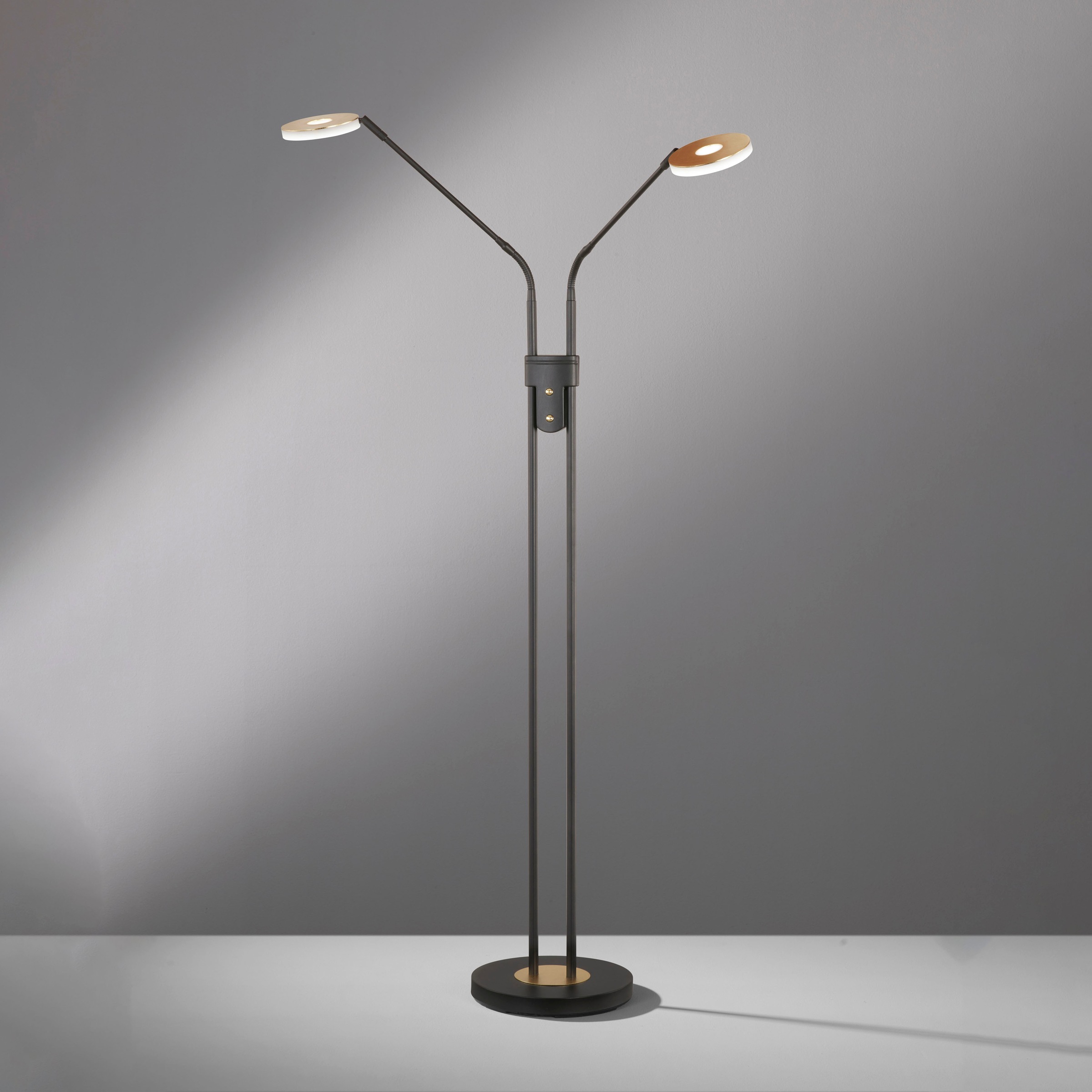 FISCHER & HONSEL Stehlampe »Dent«, 2 flammig, Leuchtmittel LED-Modul   LED günstig online kaufen