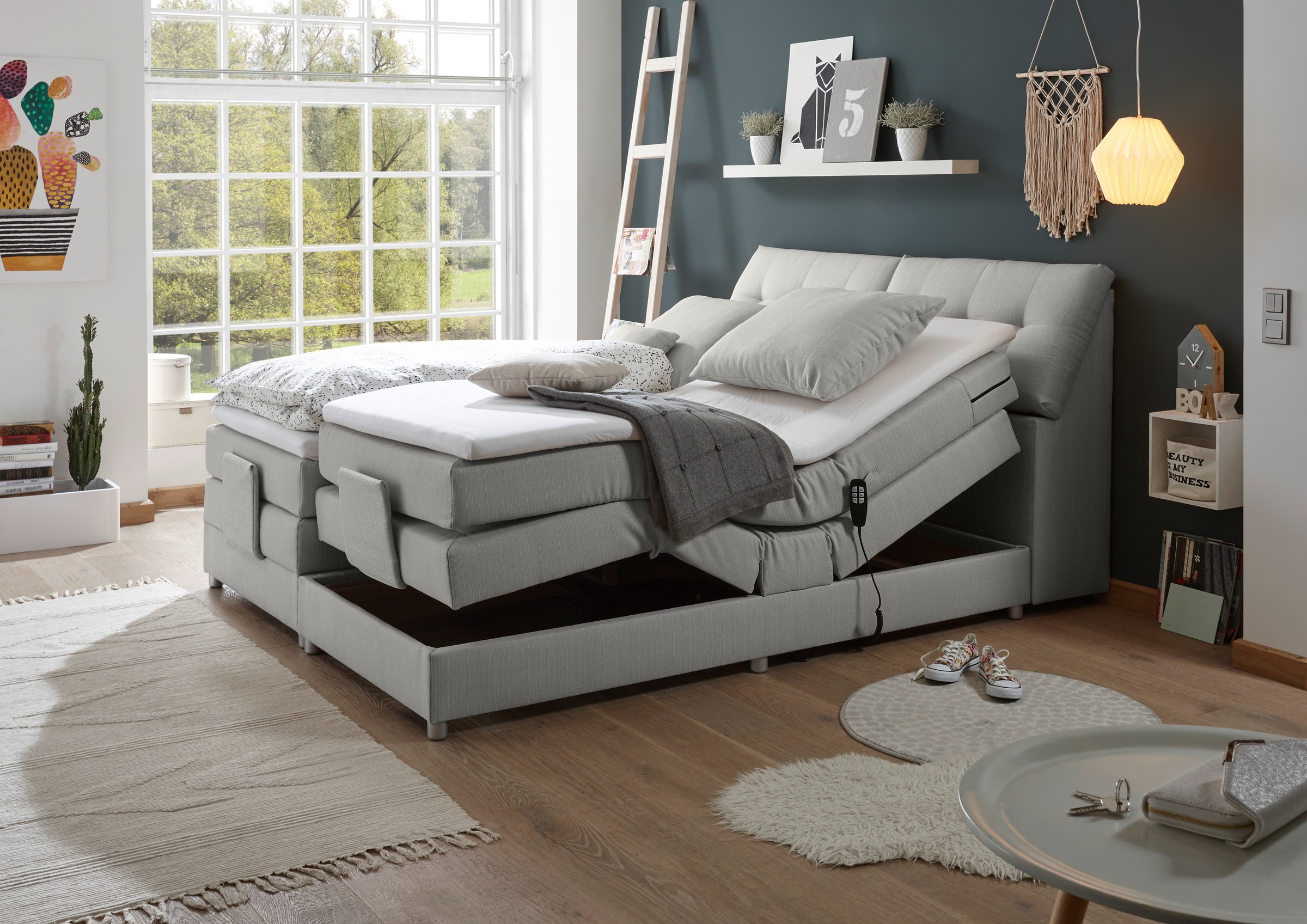 ED EXCITING DESIGN Boxspringbett »Carpino wahlweise in den Breiten 120cm od günstig online kaufen
