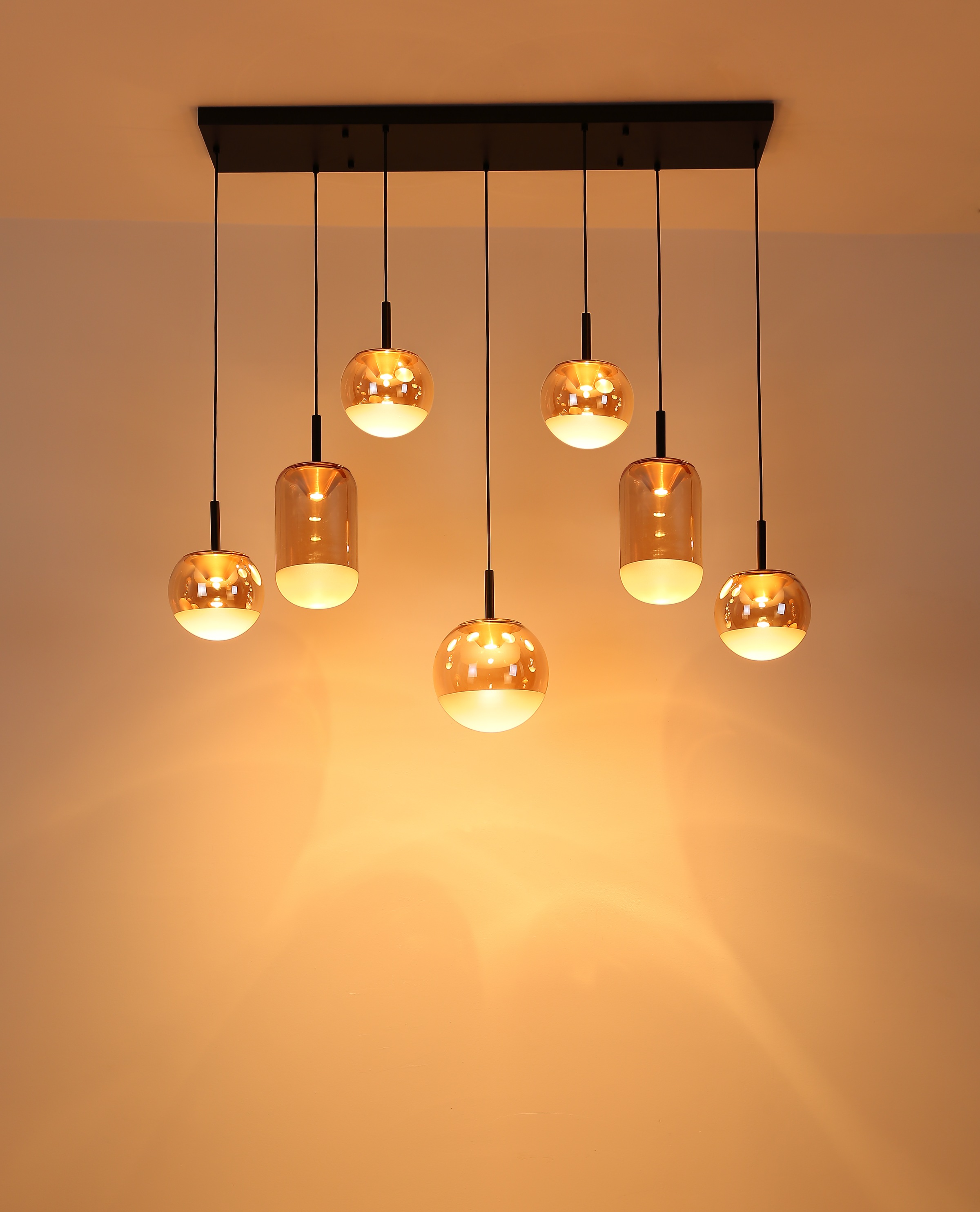 GLOBO LIGHTING Hängeleuchte »SEVERIN« LED-Modul 1 Stk. Warmweiß Hängelampe Esszimmer-Leuchte Esstischleuchte Wohnzimmer