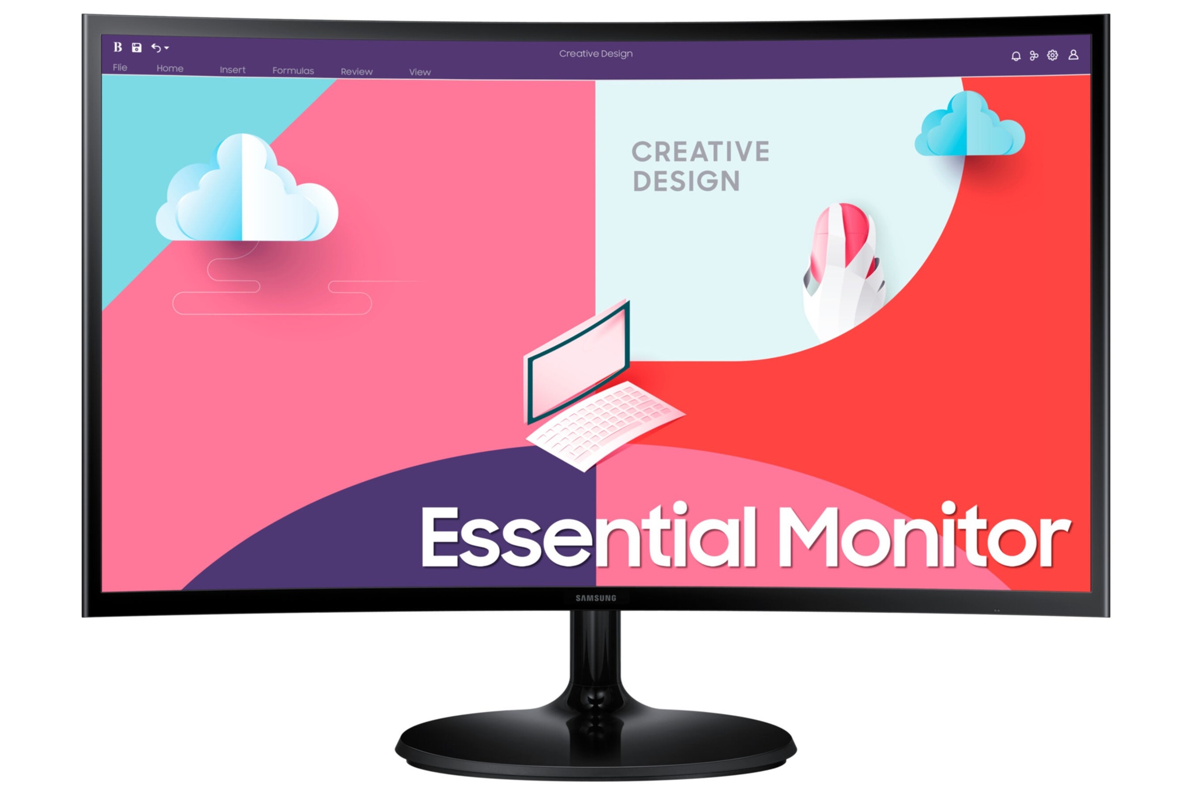 Samsung Curved-LED-Monitor »S24C364EAU«, 59 cm/24 Zoll, 1920 x 1080 px, Full HD, 4 ms Reaktionszeit, 75 Hz