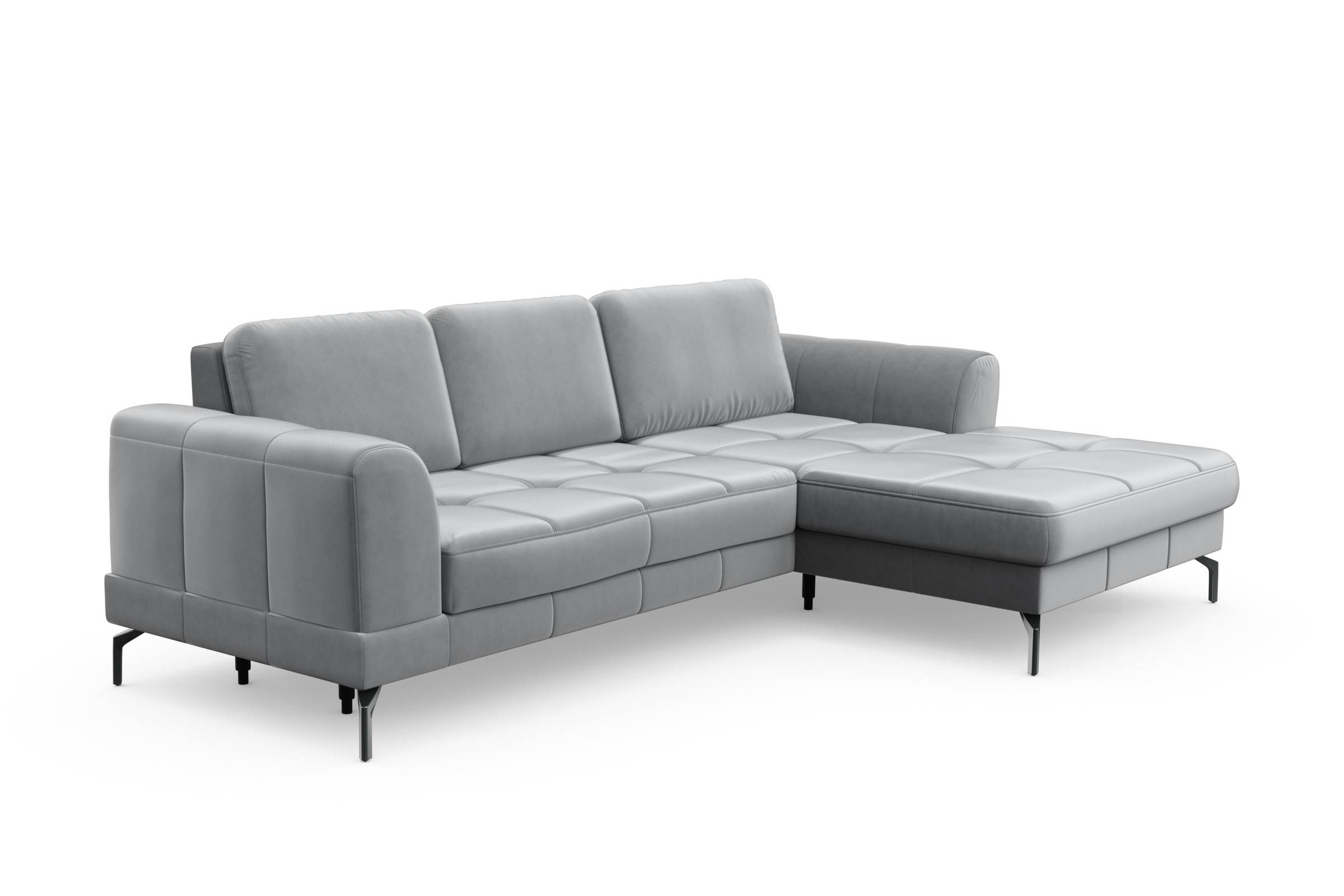 sit&more Ecksofa »Bendigo L-Form«, inklusive Sitztiefenverstellung, Bodenfreiheit 15 cm, 2 Fußfarben