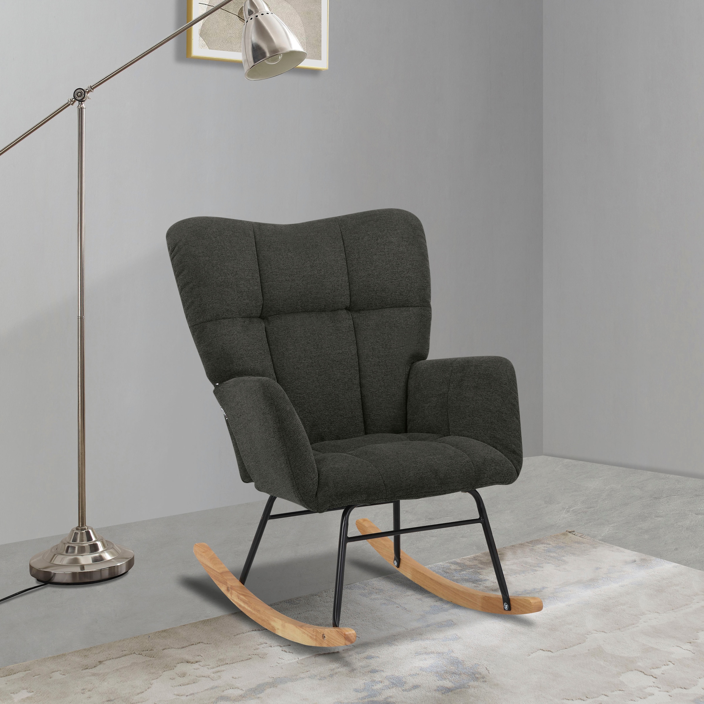 Home affaire Schaukelsessel »Anika, Ohrensessel Wohnzimmer mit Funktion,« 1 günstig online kaufen