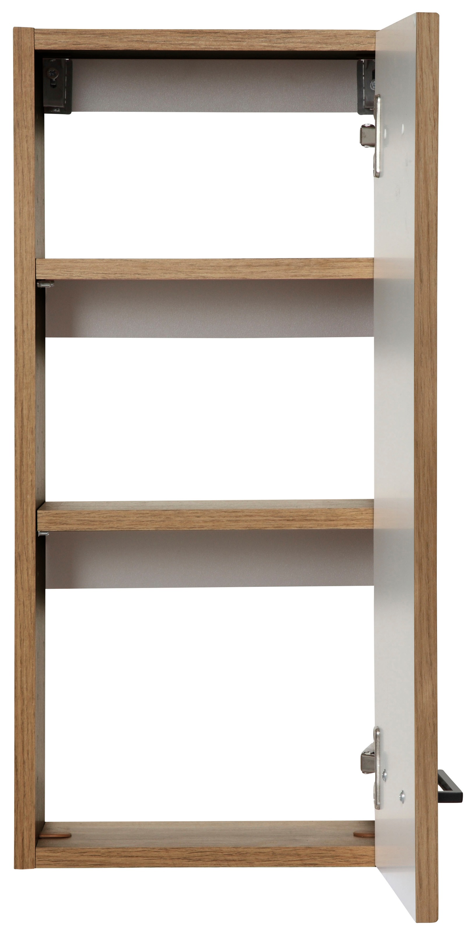 welltime Badmöbel-Set »Trento, Badezimmer-Set, Waschbeckenunterschrank, Hängeschrank«, (4 St.), Unterschrank, Waschbeckenunterschrank, Spiegelschrank, Aufbauleuchte