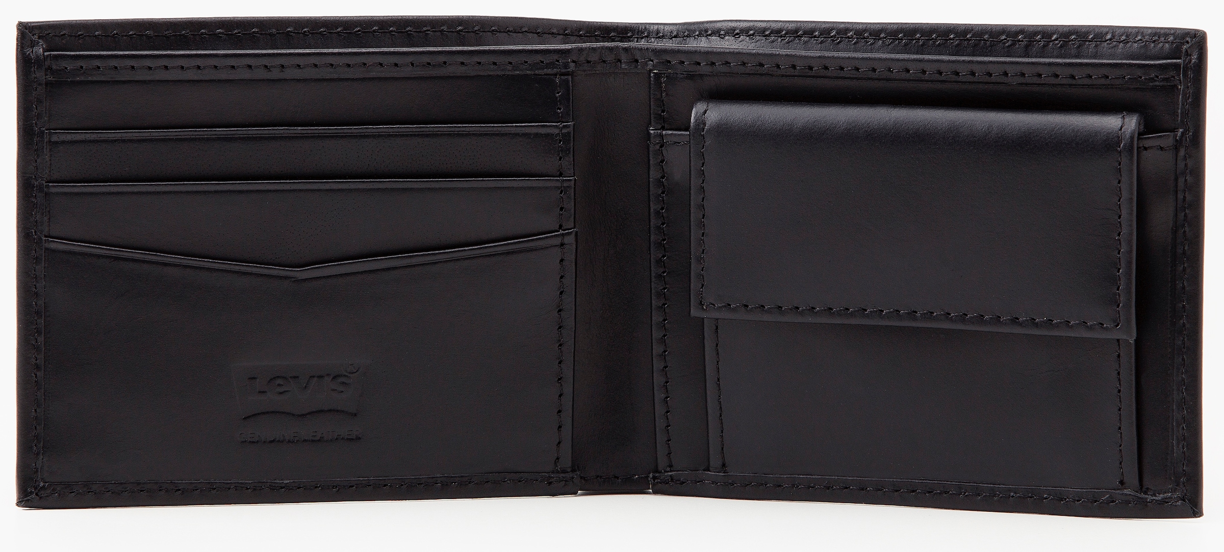Levi's® Geldbörse »LEVI'S® CASUAL CLASSICS HUNTE COIN BIFOLD - BATWIN« im praktischem Format Geldbeutel Portemonnaie Herrenbörse Leder
