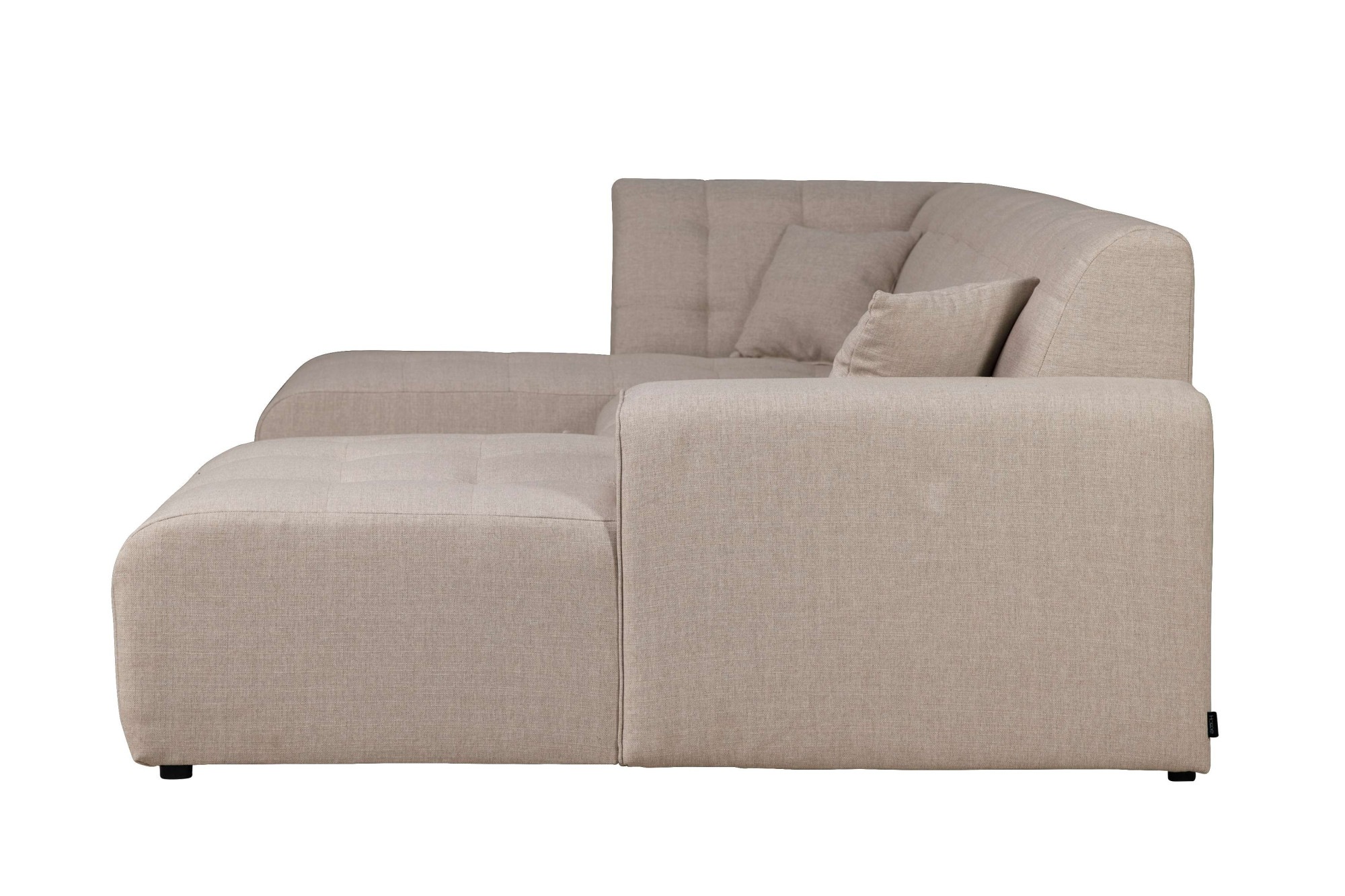 Home affaire Wohnlandschaft »Nosia U-Form«, incl. 2 Zierkissen, mit feiner Steppung