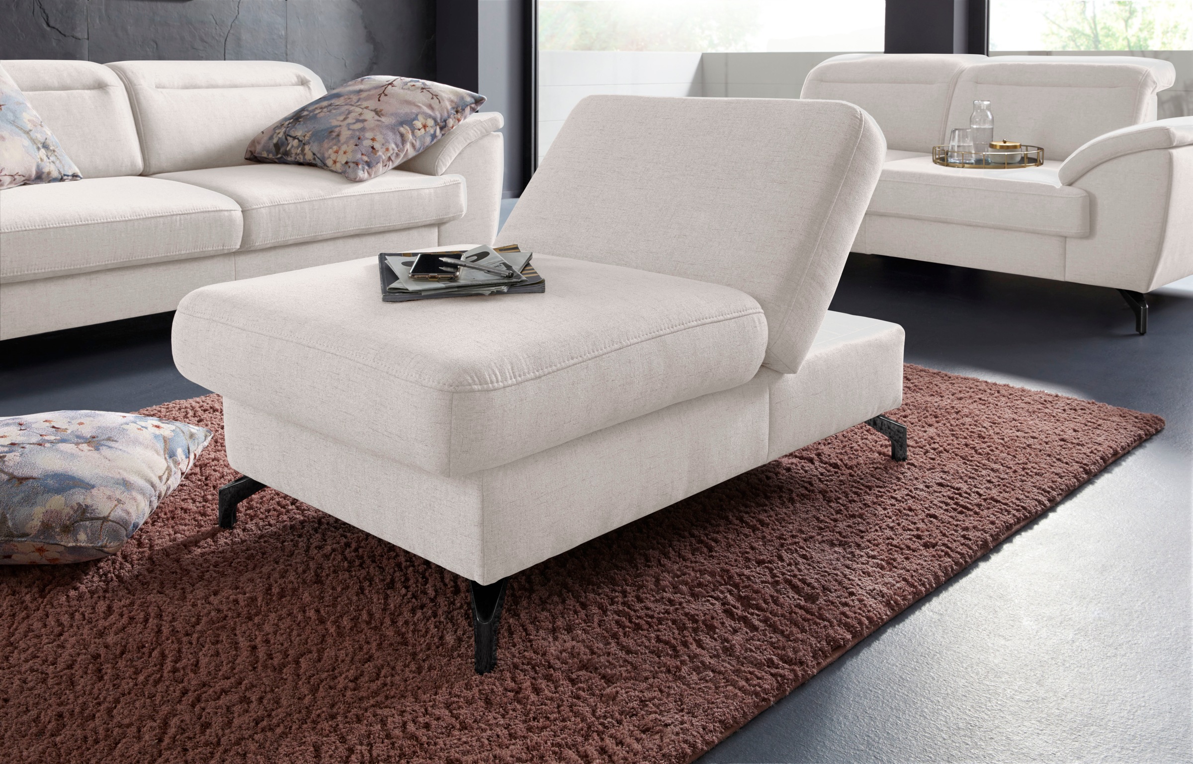 sit&more Hocker Percy, Fußhöhe 12 cm, günstig online kaufen