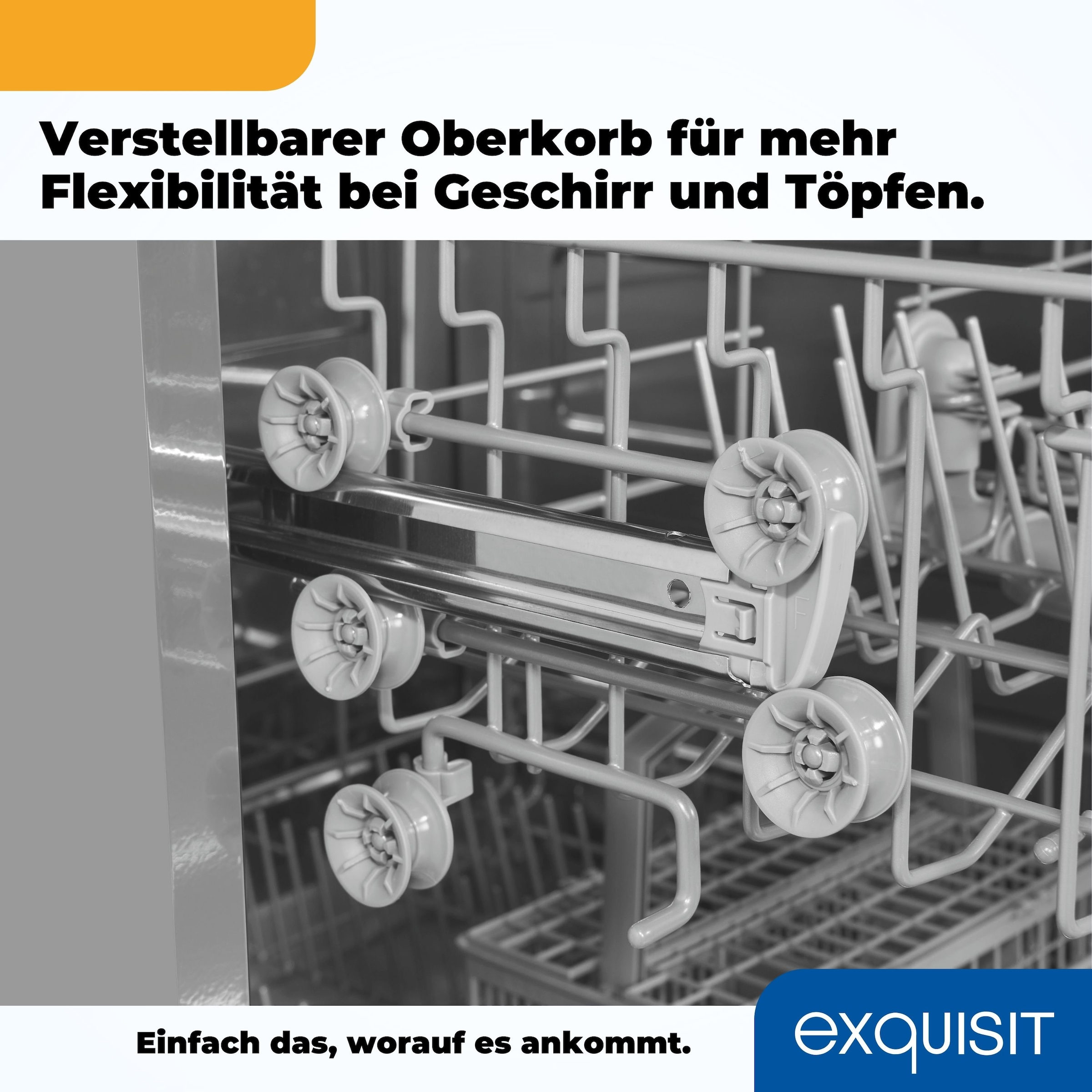 exquisit Standgeschirrspüler »GSP6312-030D silber«, 12 Maßgedecke