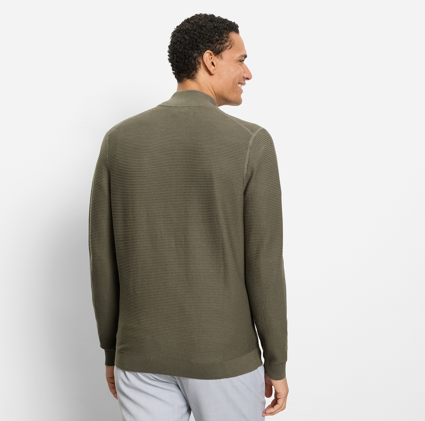 OLYMP Strickjacke »Strick Casual« mit feiner Struktur