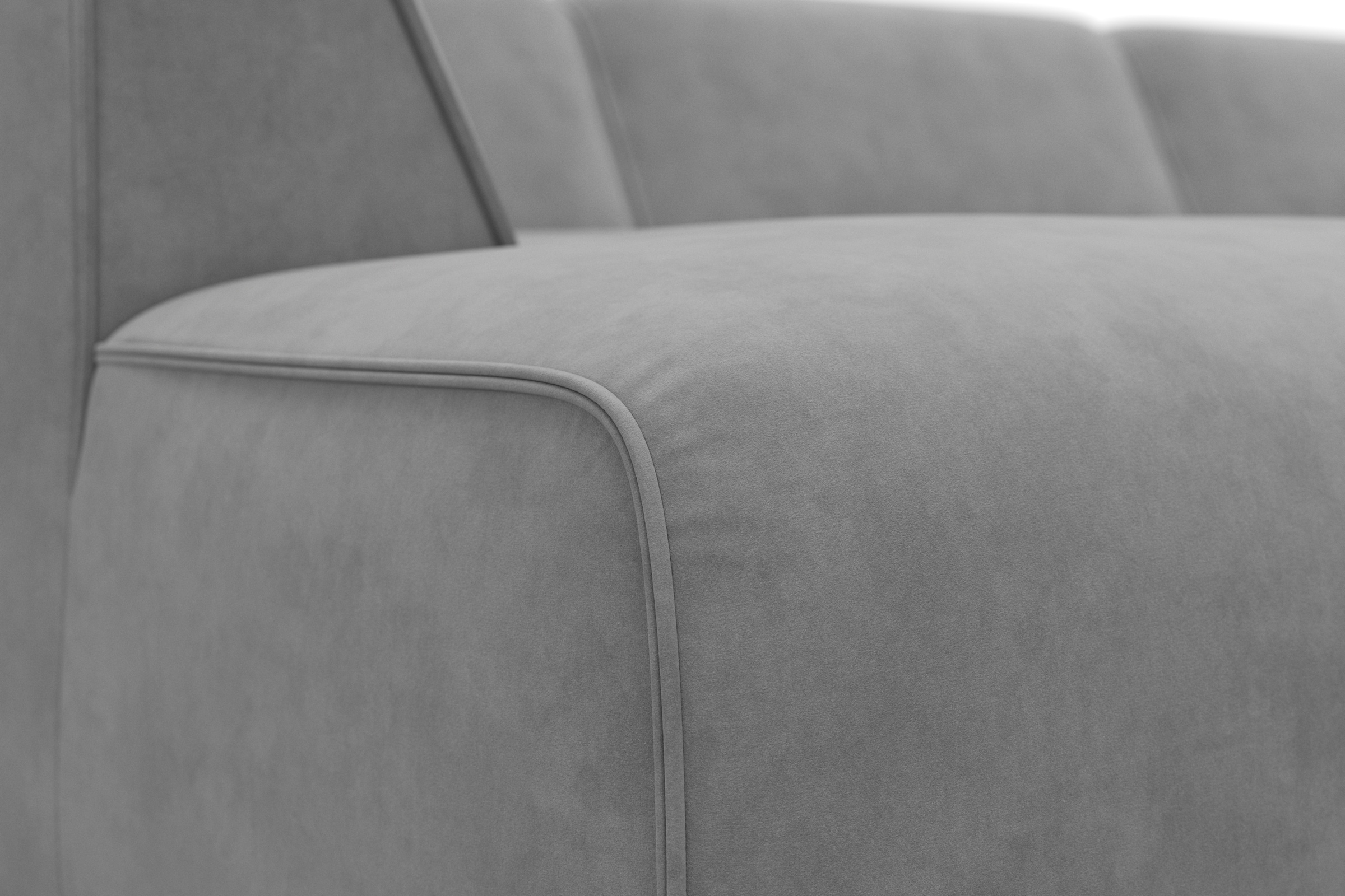 RAUM.ID Wohnlandschaft »Merid U-Form, jederzeit durch Module erweiterbar, B/T/H: 367/206/70 cm«, als Modul oder separat verwendbar, für individuelle Zusammenstellung