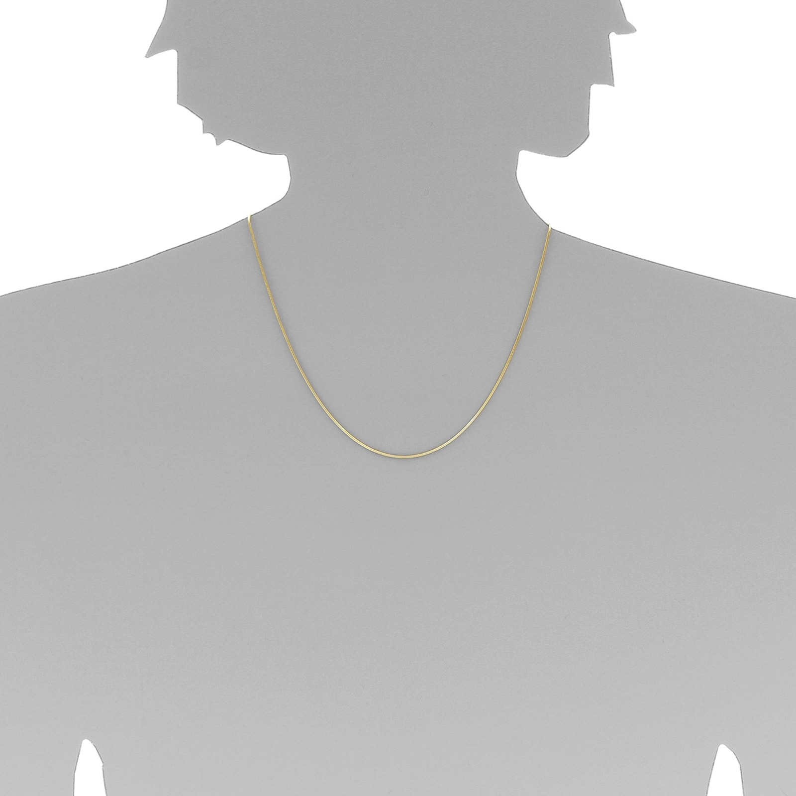 OSTSEE-SCHMUCK Goldkette »Ostsee-Schmuck Kette Schlange 1,0 mm Kette Schlange 1,0 mm«, (1 tlg.)