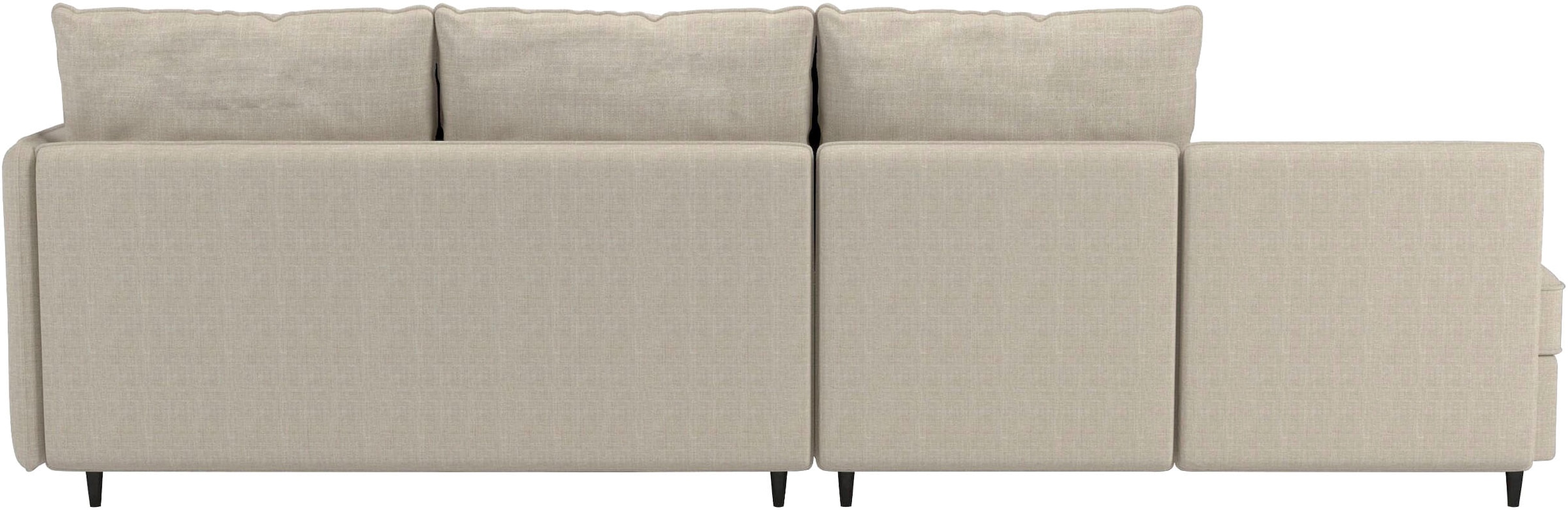 Dorel Home Ecksofa »LINDHUS, L-Form, 4 verschiedene Stellvarianten, Lounge-Sofa,«, Wohnlandschaft, mit Recamiere, großer Bettkasten, Cord, Chenille