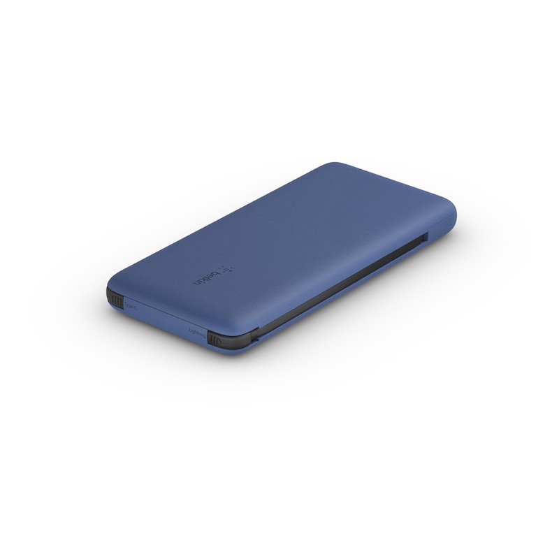 BELKIN Powerbank »BoostCharge Plus 10.000 mAh« BOOST?CHARGE Powerbank, 10.000 mAh 18W, mit Kabeln blue integrierte Kabel Blau Kapazität 10.000 mAh