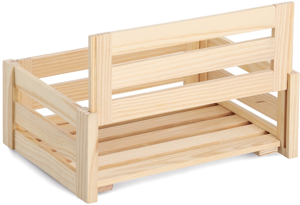 Zeller Present Aufbewahrungsbox »'Leisten', Kiefer«, natürliches Holz, vielseitig, Stecksystem