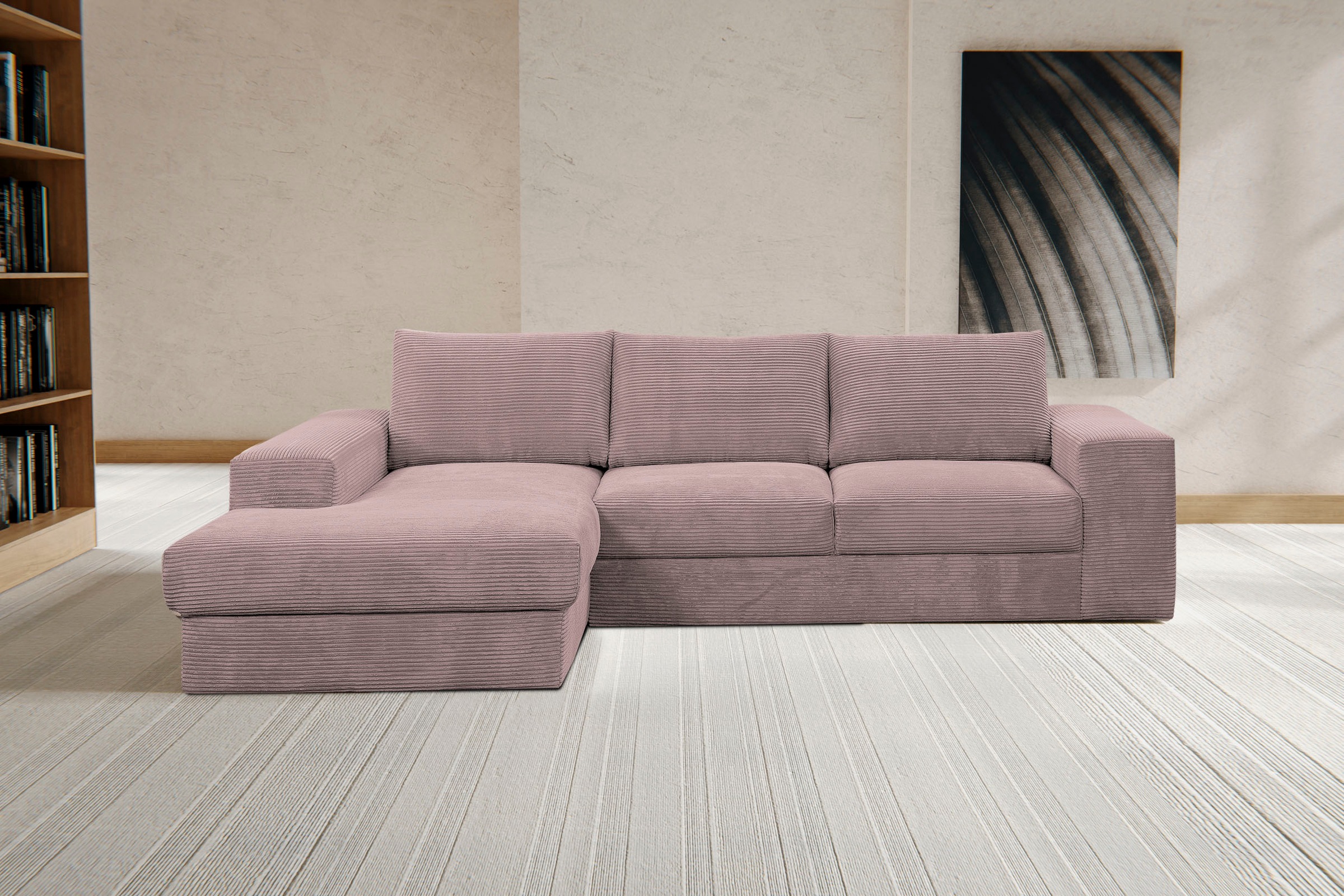 WERK2 Ecksofa »Rozzana Design Ecksofa mit hohem Komfort, zeitlos & elegant, günstig online kaufen