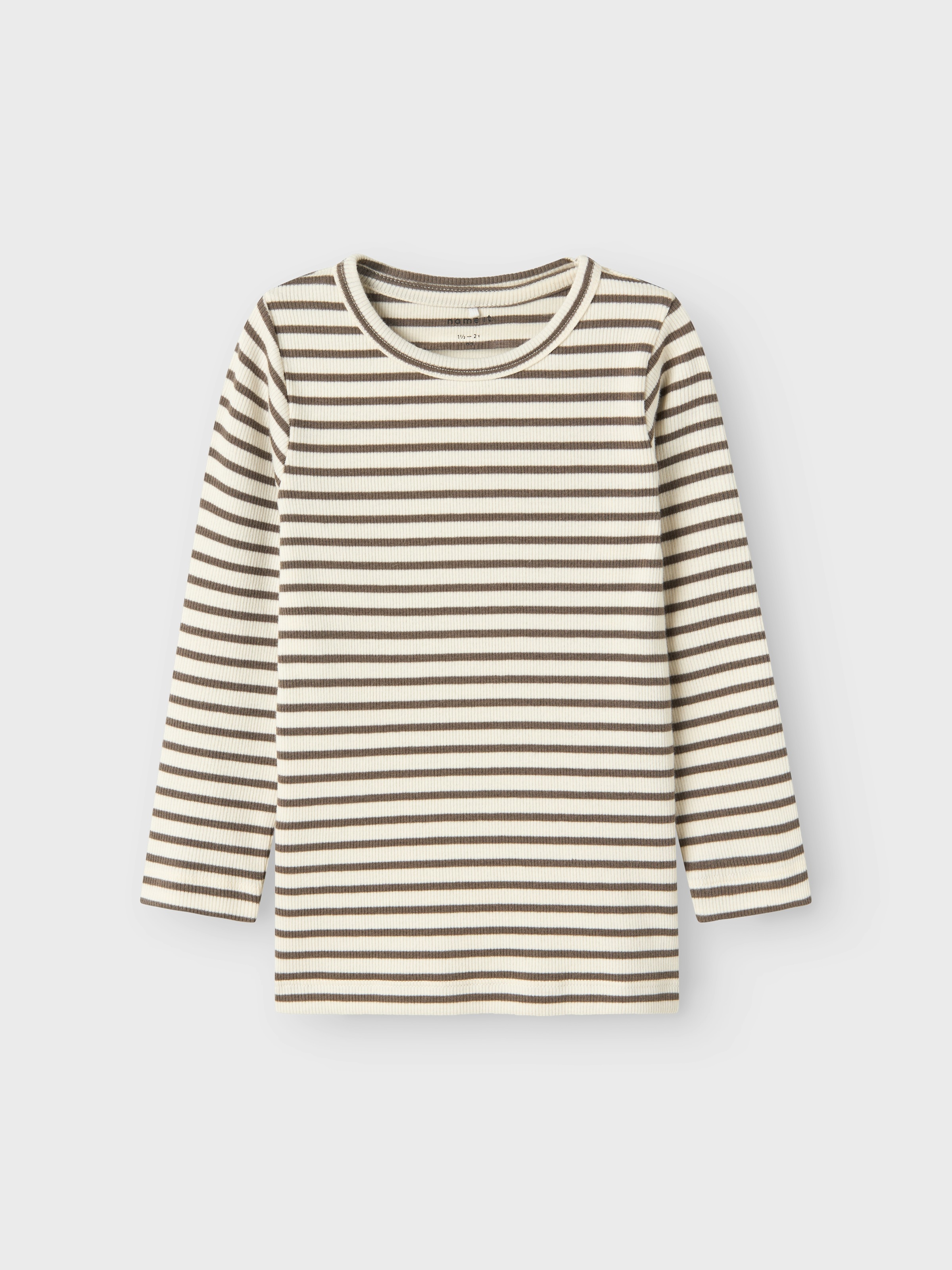 Name It Langarmshirt »NMNBANI LS XSL TOP NOOS«, Ringel-Look in toller Rippen-Qualität