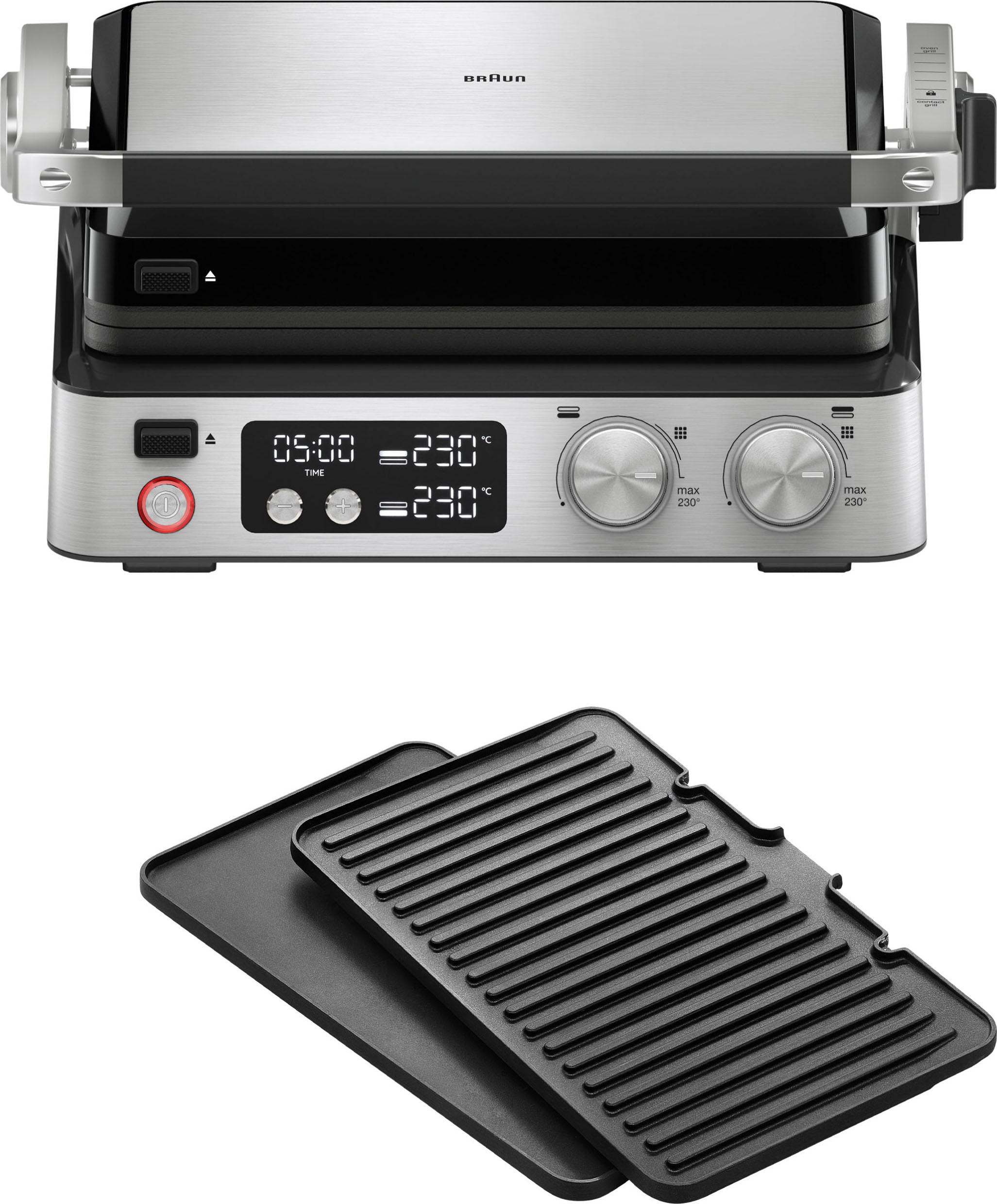 Braun Kontaktgrill »Multigrill 7 CG 7040 silber«, 2000 W