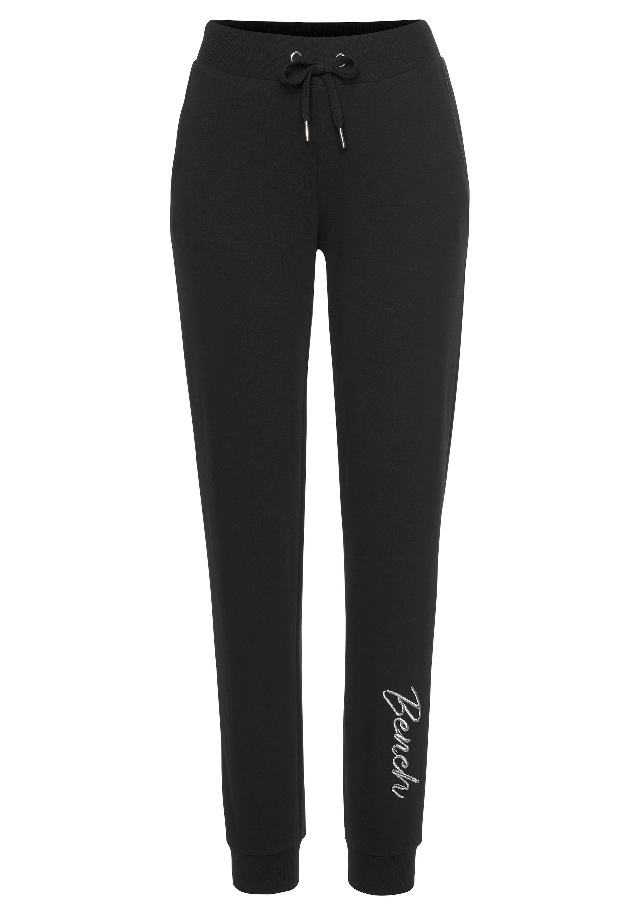 Bench. Loungewear Relaxhose  mit glänzender Logostickerei, Loungeanzug