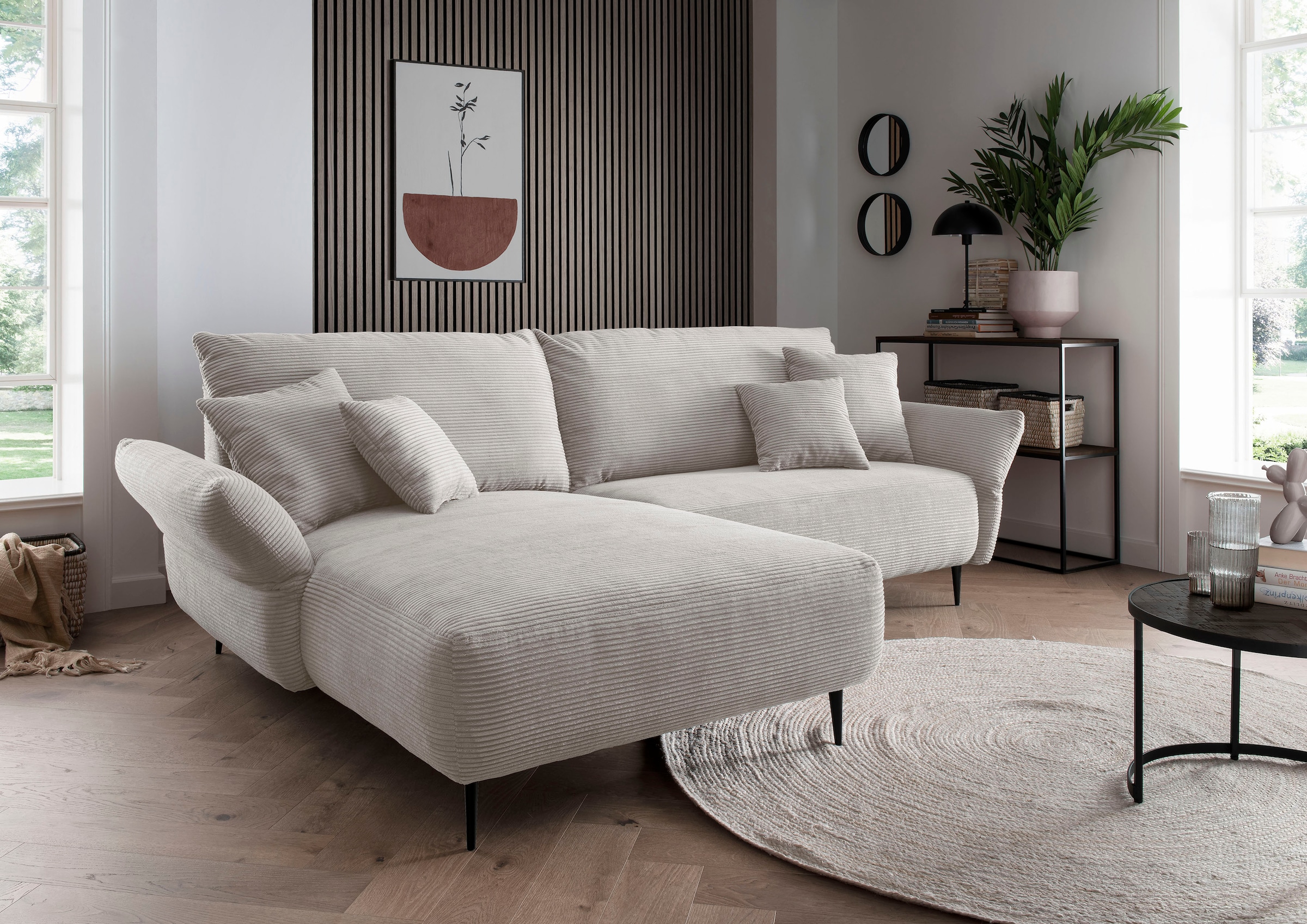 INOSIGN Ecksofa »Amarena L-Form«, inklusive Armlehnenverstellfunktion, 4x Z günstig online kaufen