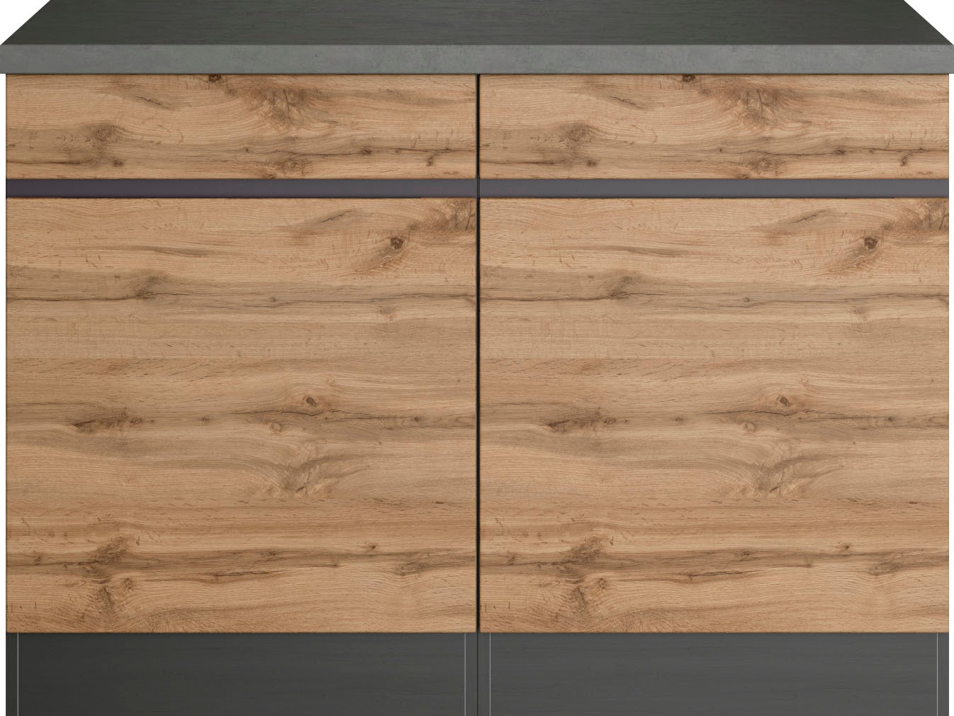 KOCHSTATION Unterschrank "KS-Riesa", Breite 120 cm, MDF-Fronten günstig online kaufen
