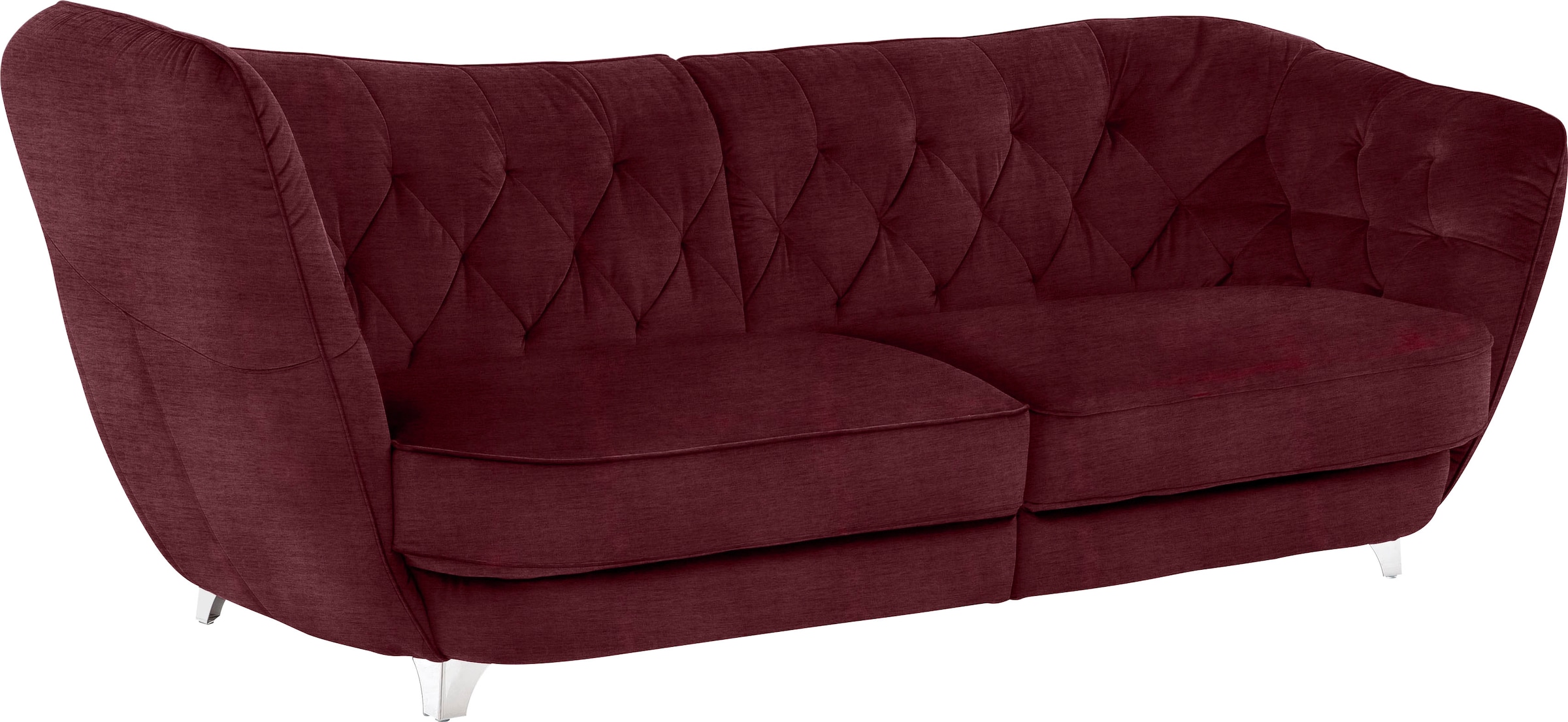 Leonique Big-Sofa »Retro«, stylischer Hochlehner günstig online kaufen