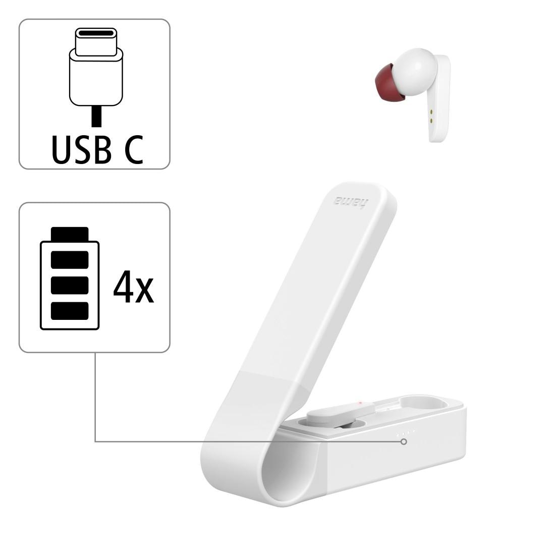 Hama Bluetooth-Kopfhörer »Spirit Pocket, True Wireless TWS, In-Ear Bluetooth Headset, Kopfhörer«, Duplex, Sprachsteuerung